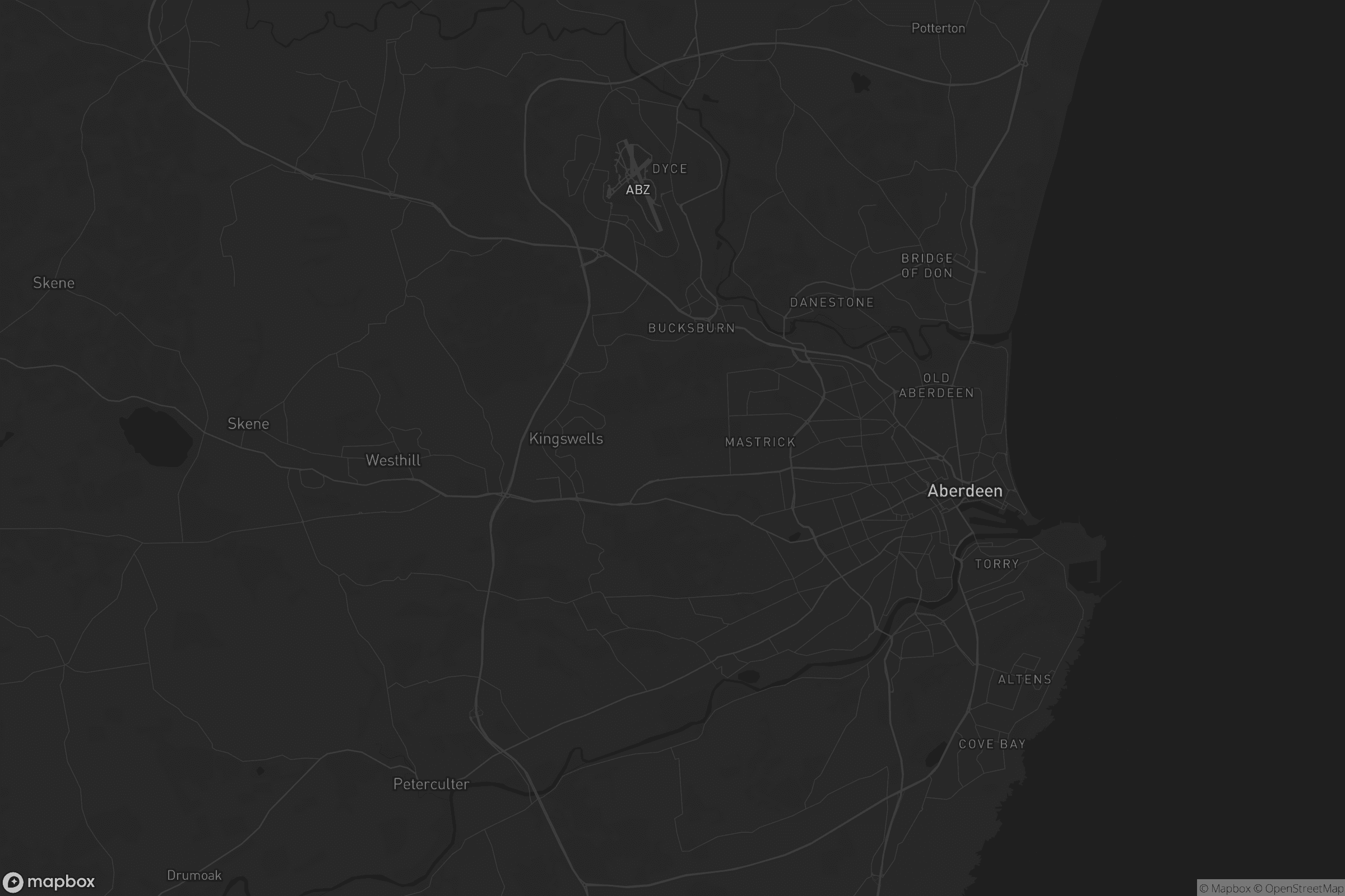 Map of aberdeen city