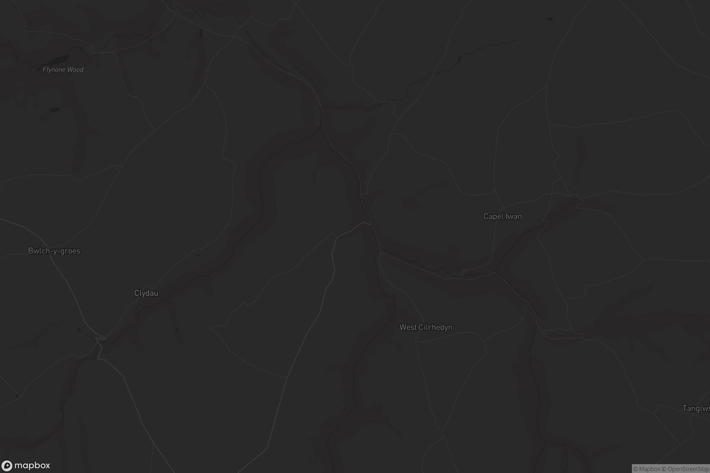 Map of afon cych