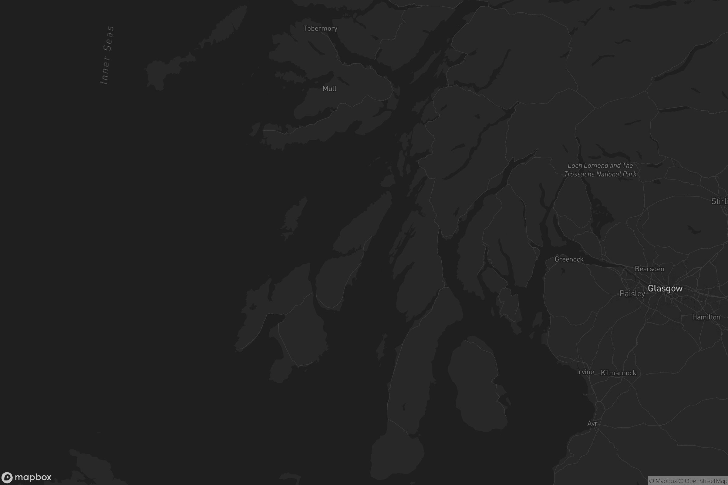 Map of argyll and bute