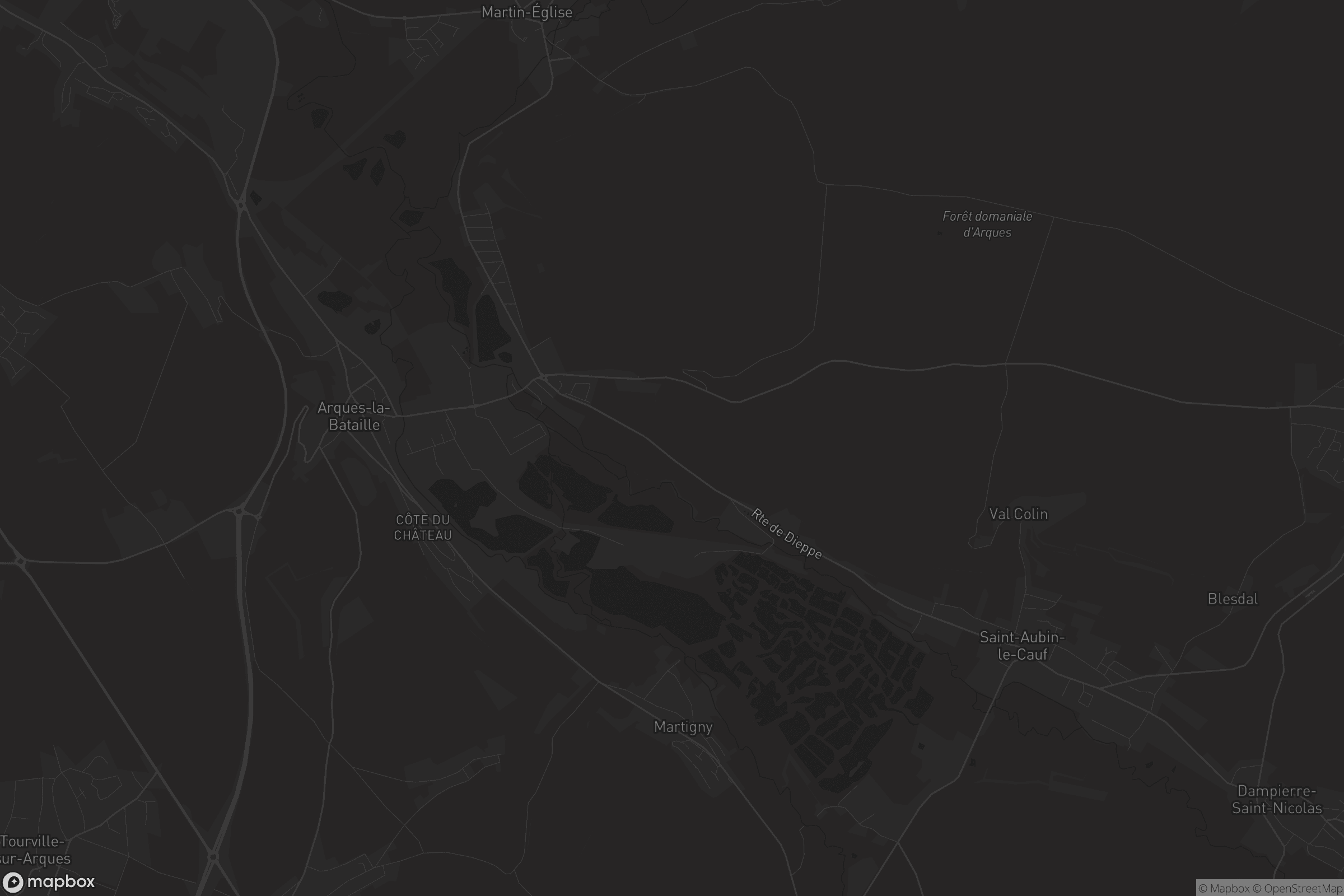 Map of arques-la-bataille