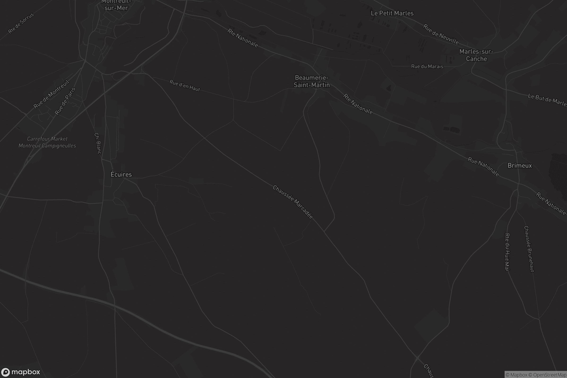 Map of beaumerie-saint-martin