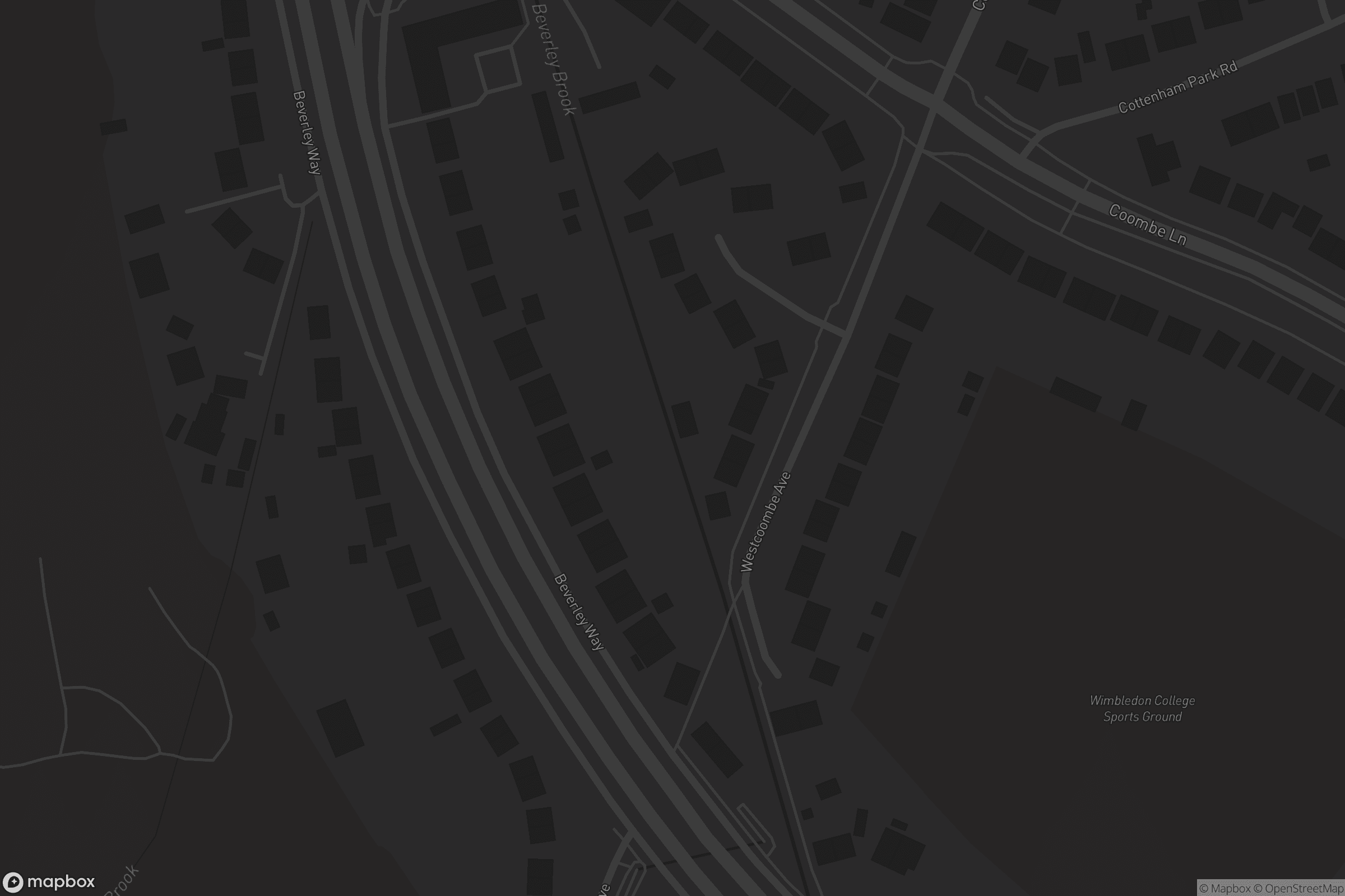 Map of beverley brook