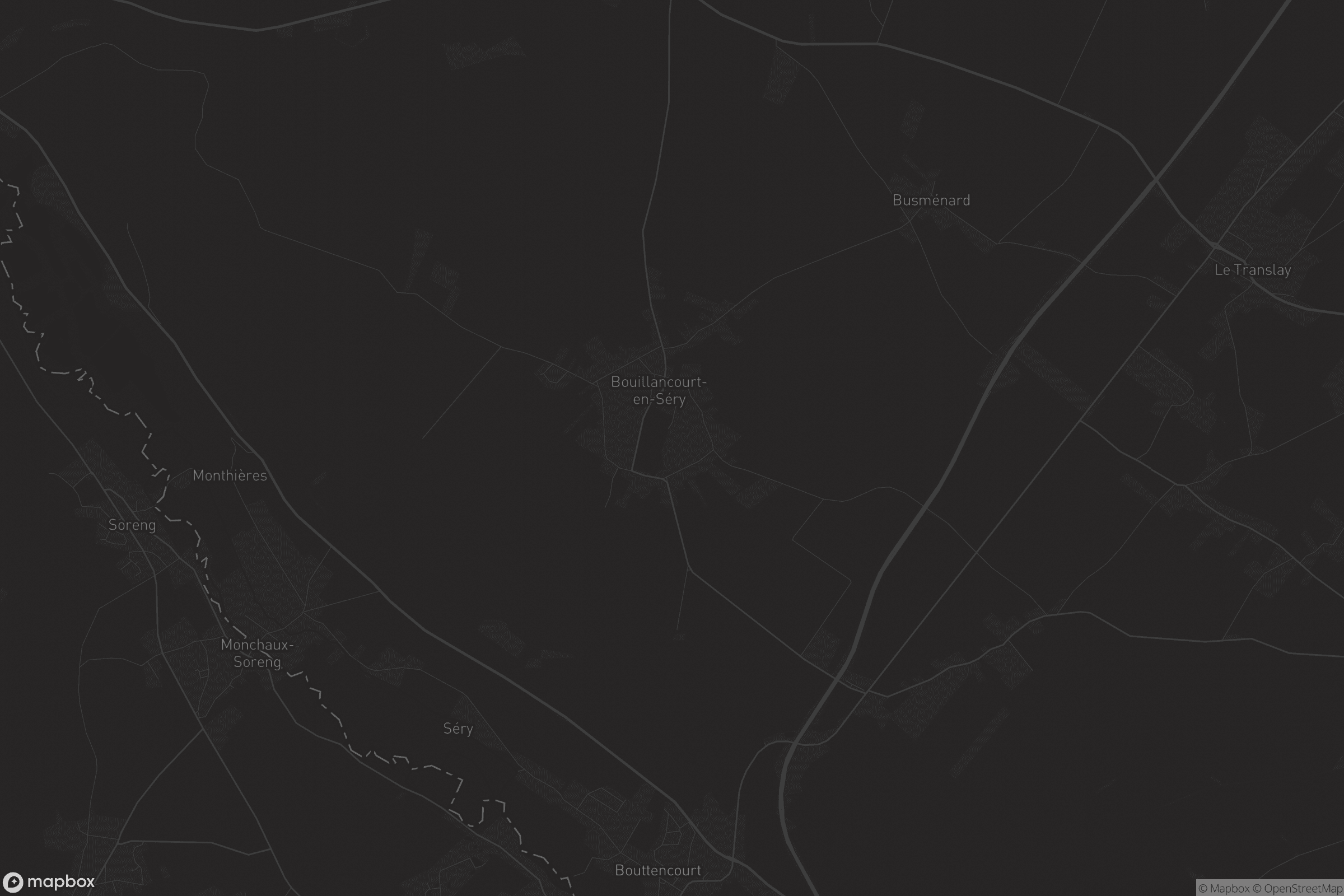 Map of bouillancourt-en-séry
