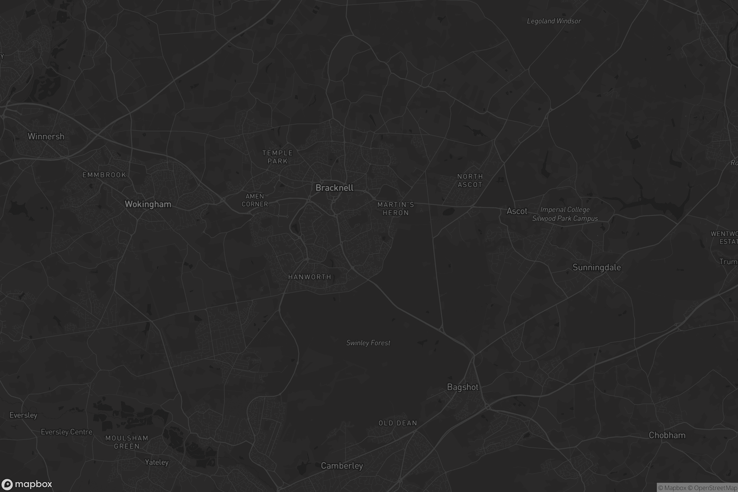 Map of bracknell forest