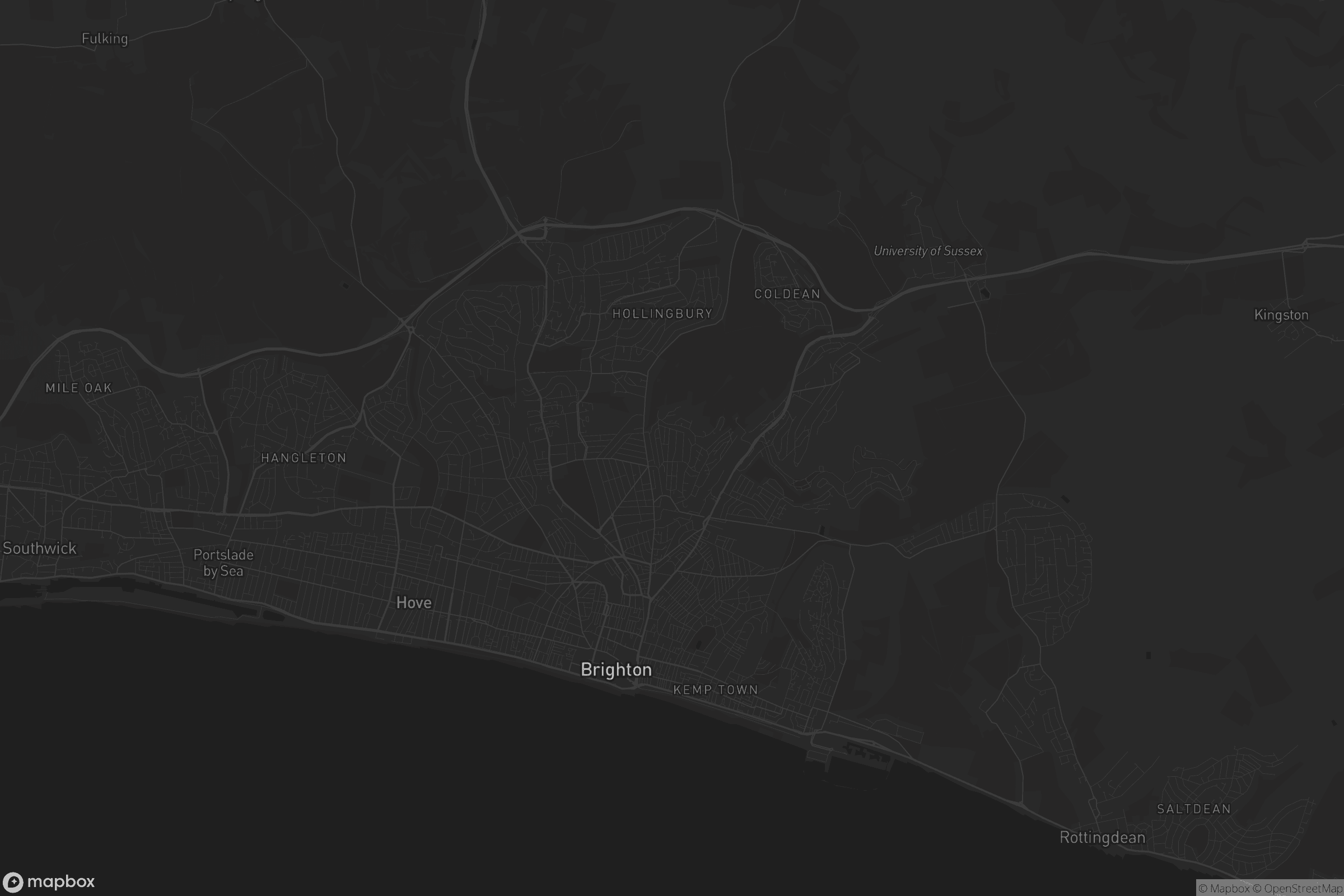 Map of brighton and hove