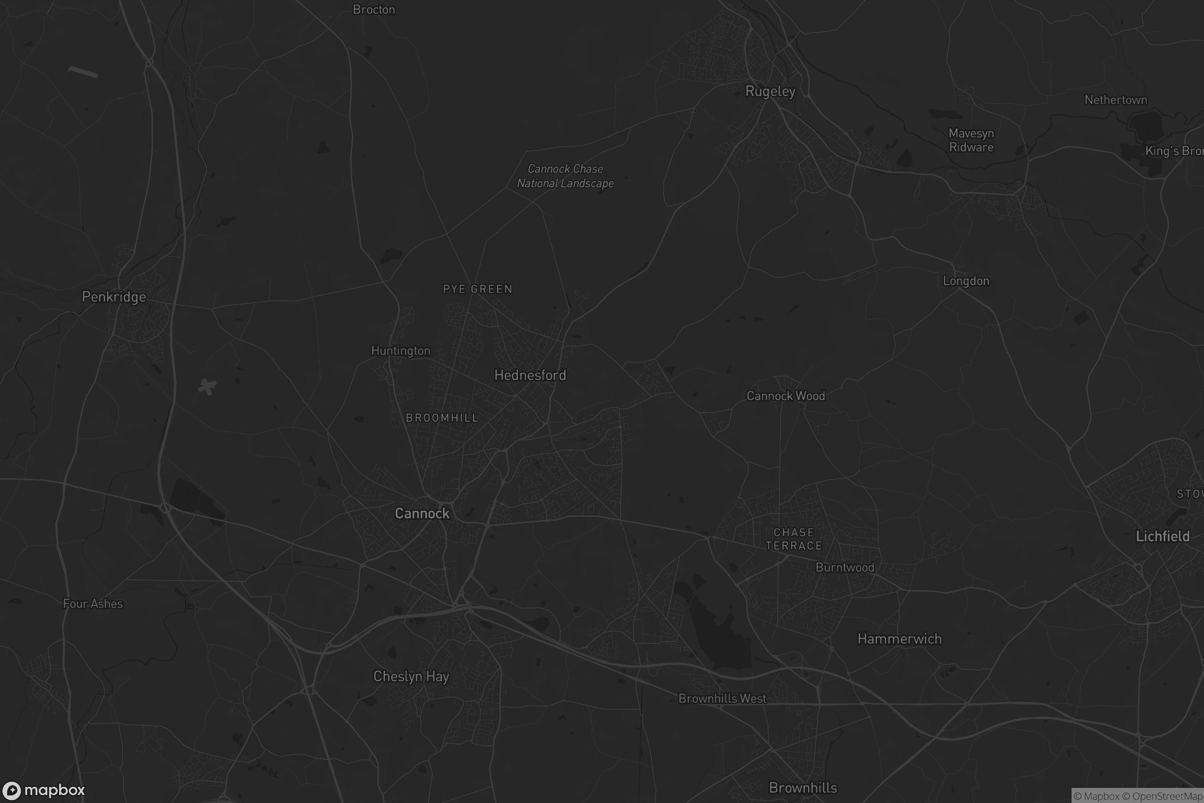 Map of cannock chase