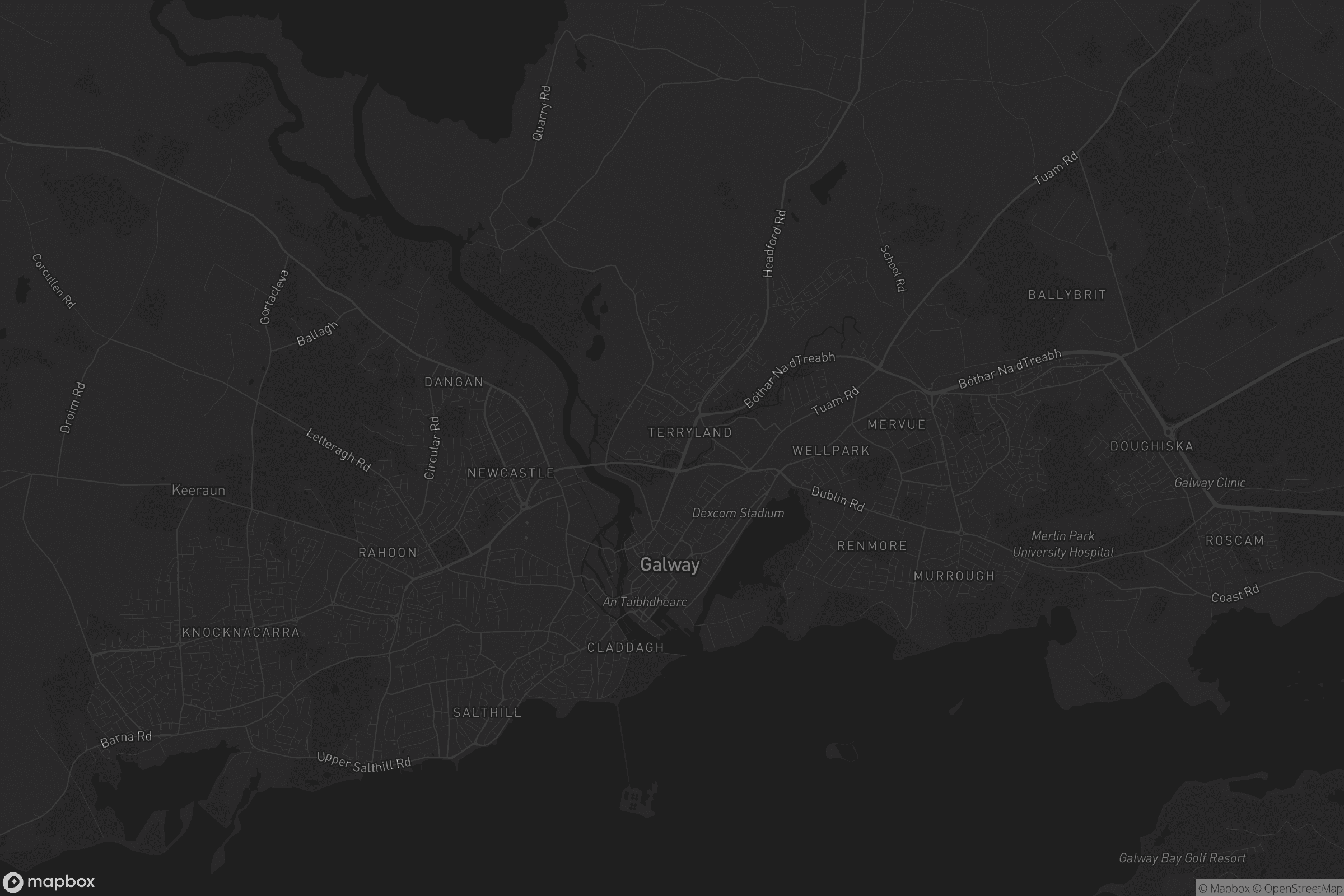 Map of cathair na gaillimhe
