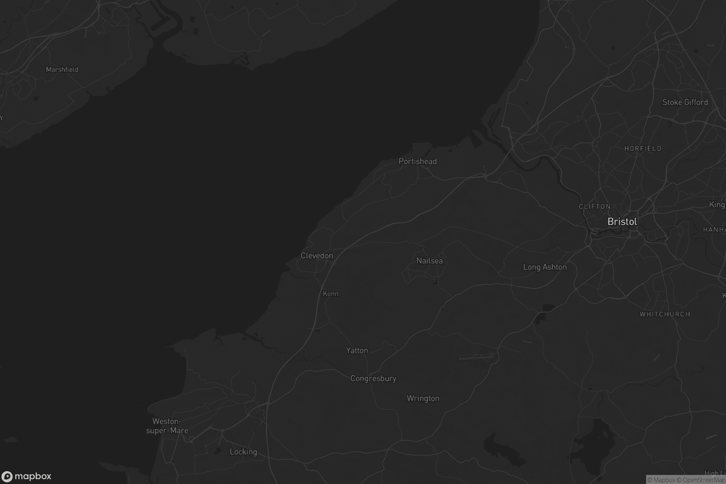 Map of city of bristol