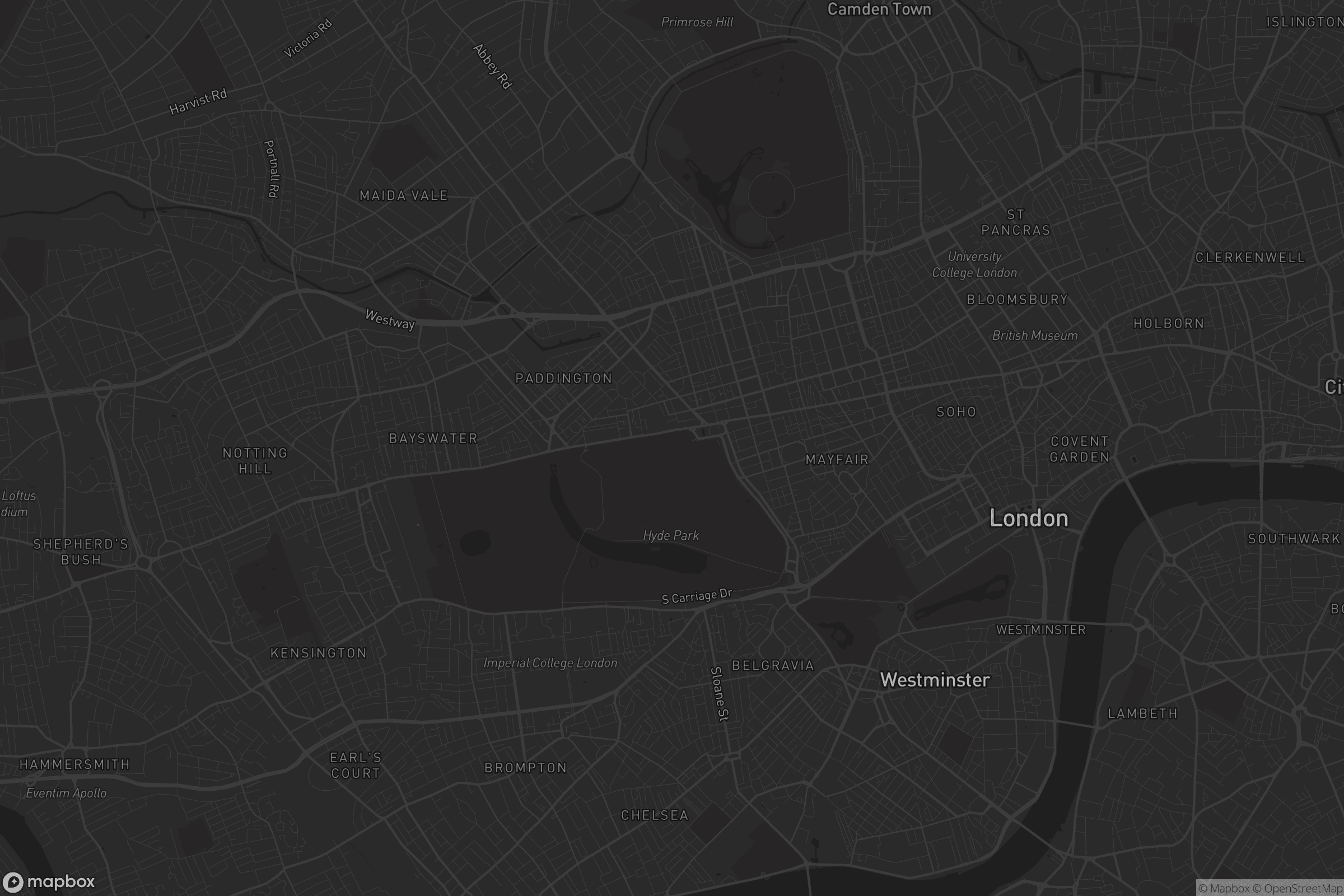 Map of city of westminster