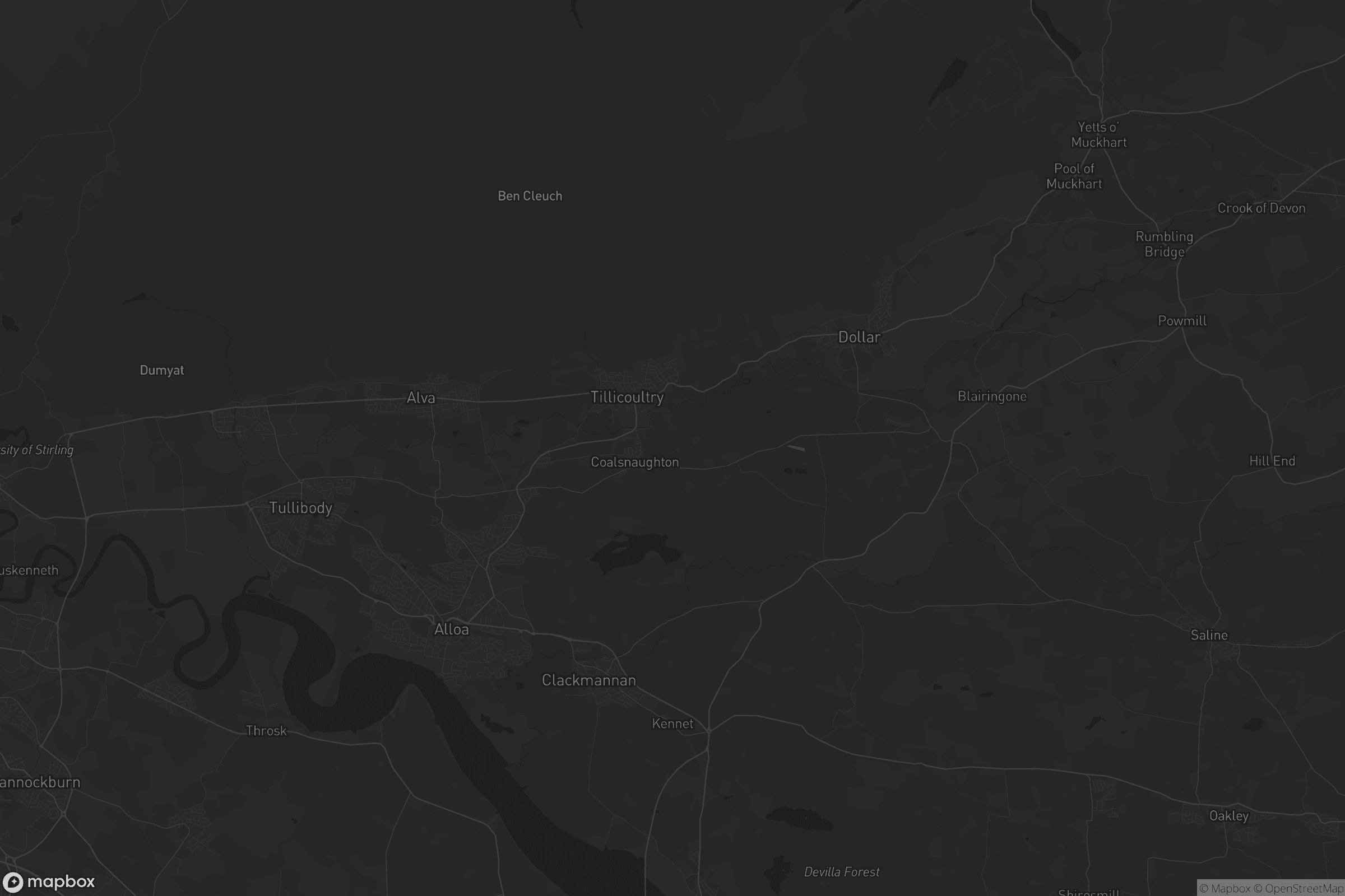 Map of clackmannanshire
