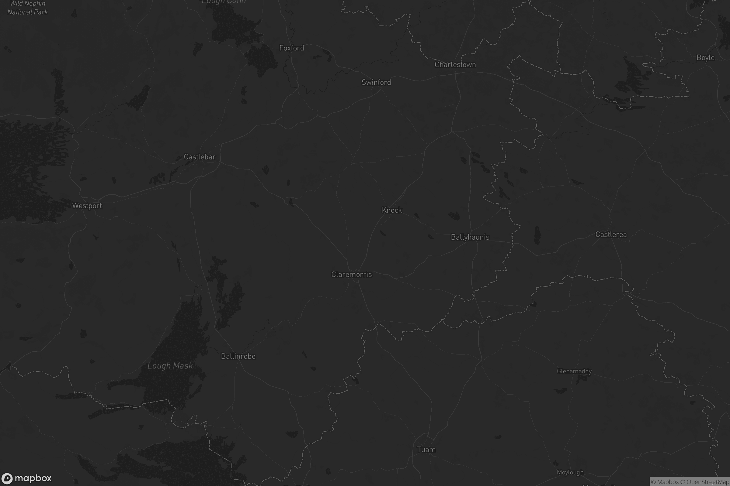 Map of claremorris-swinford municipal district