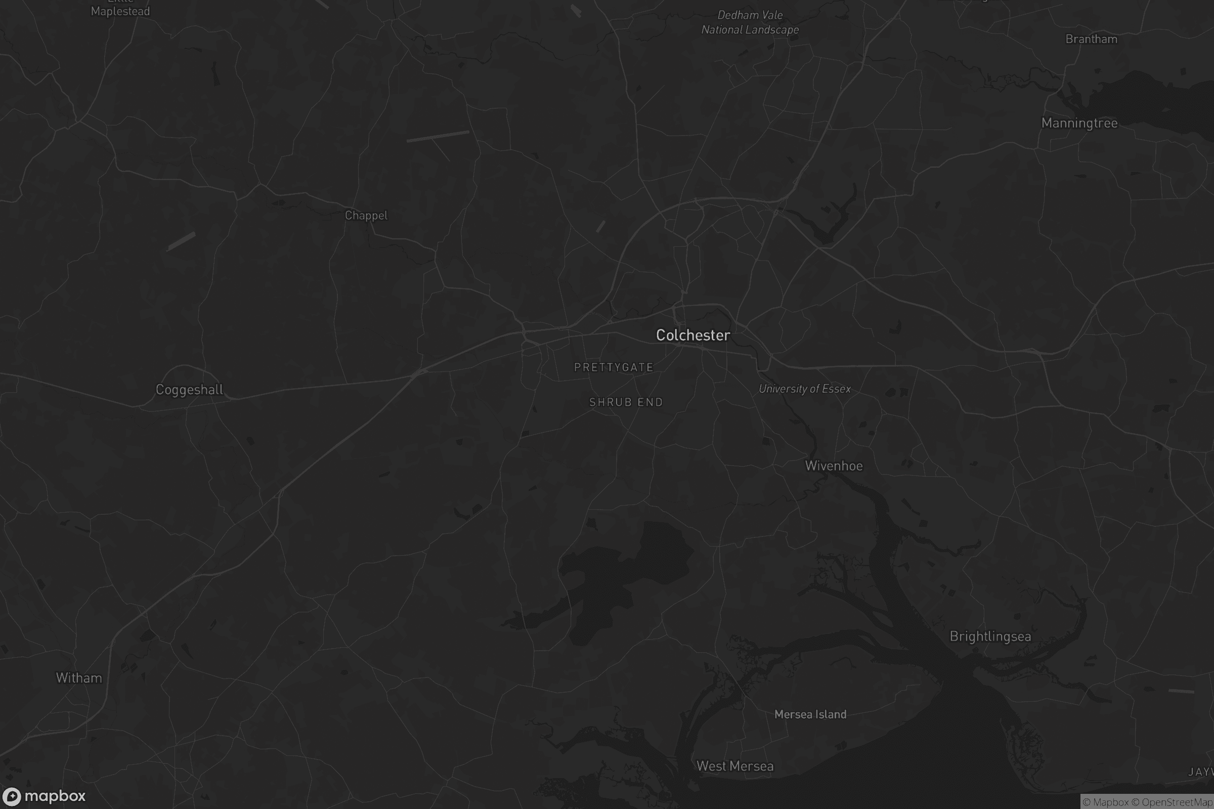 Map of colchester