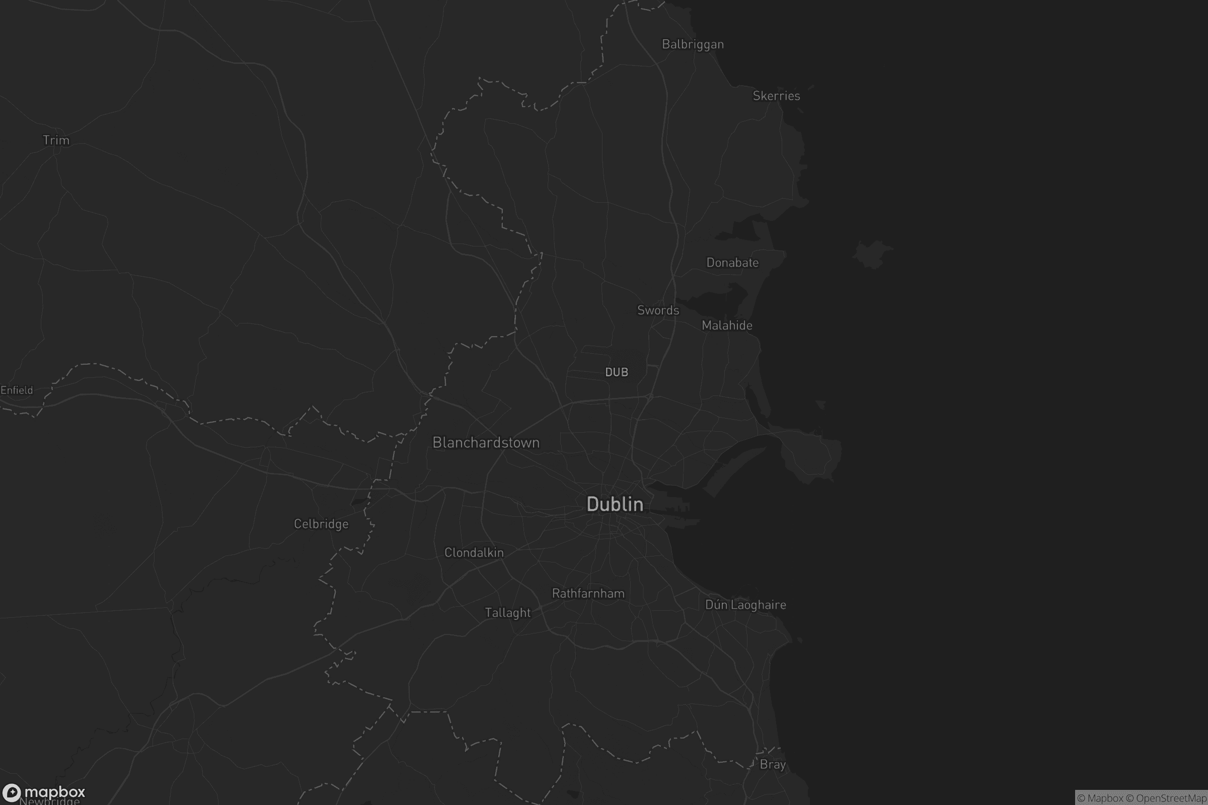 Map of county dublin