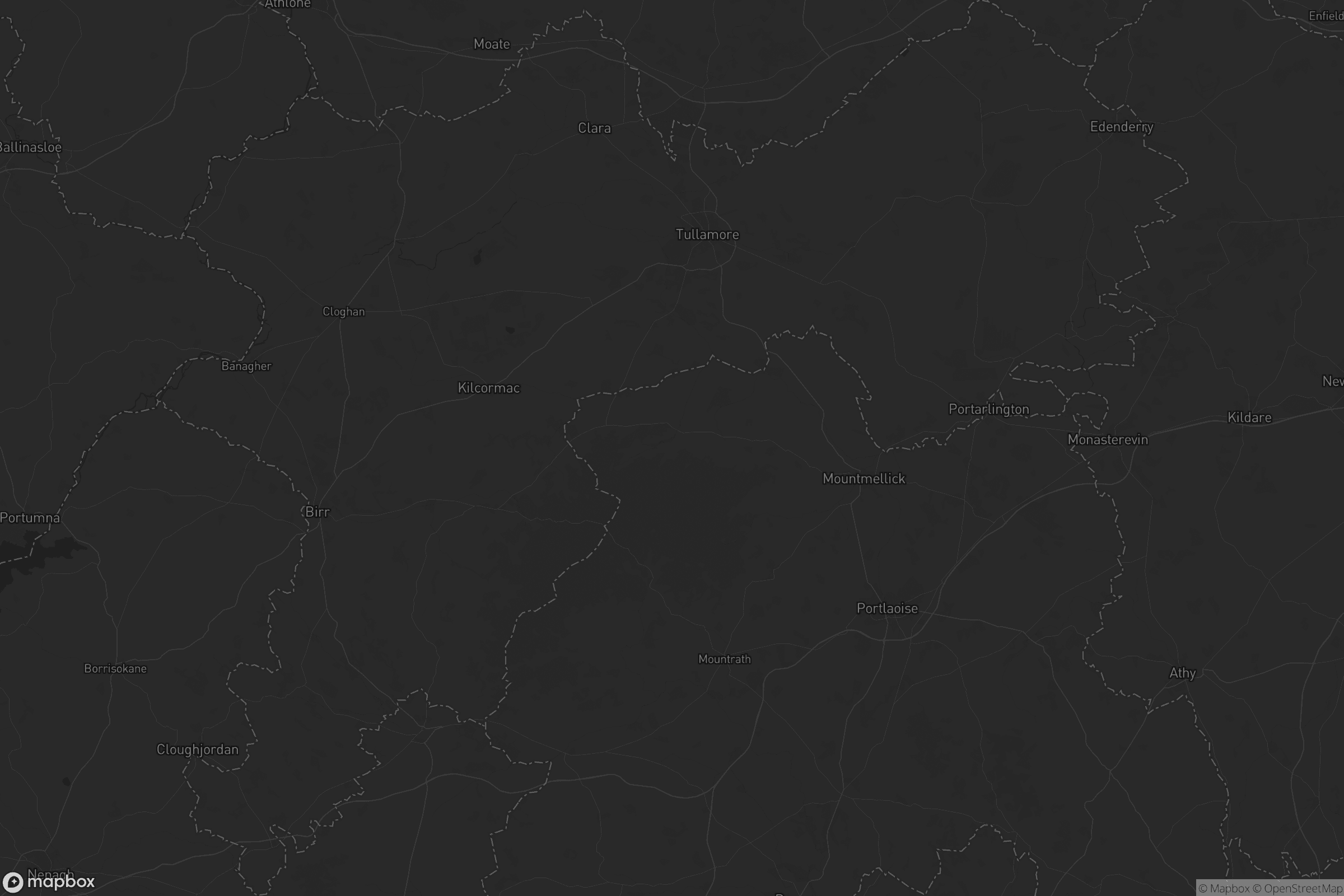 Map of county offaly