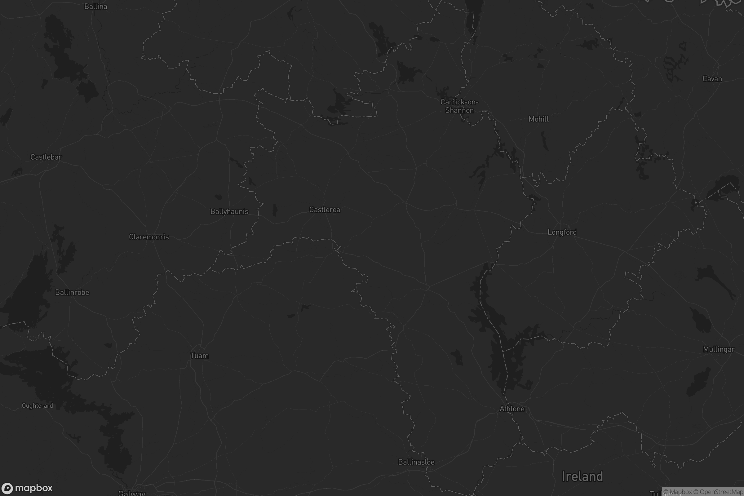 Map of county roscommon