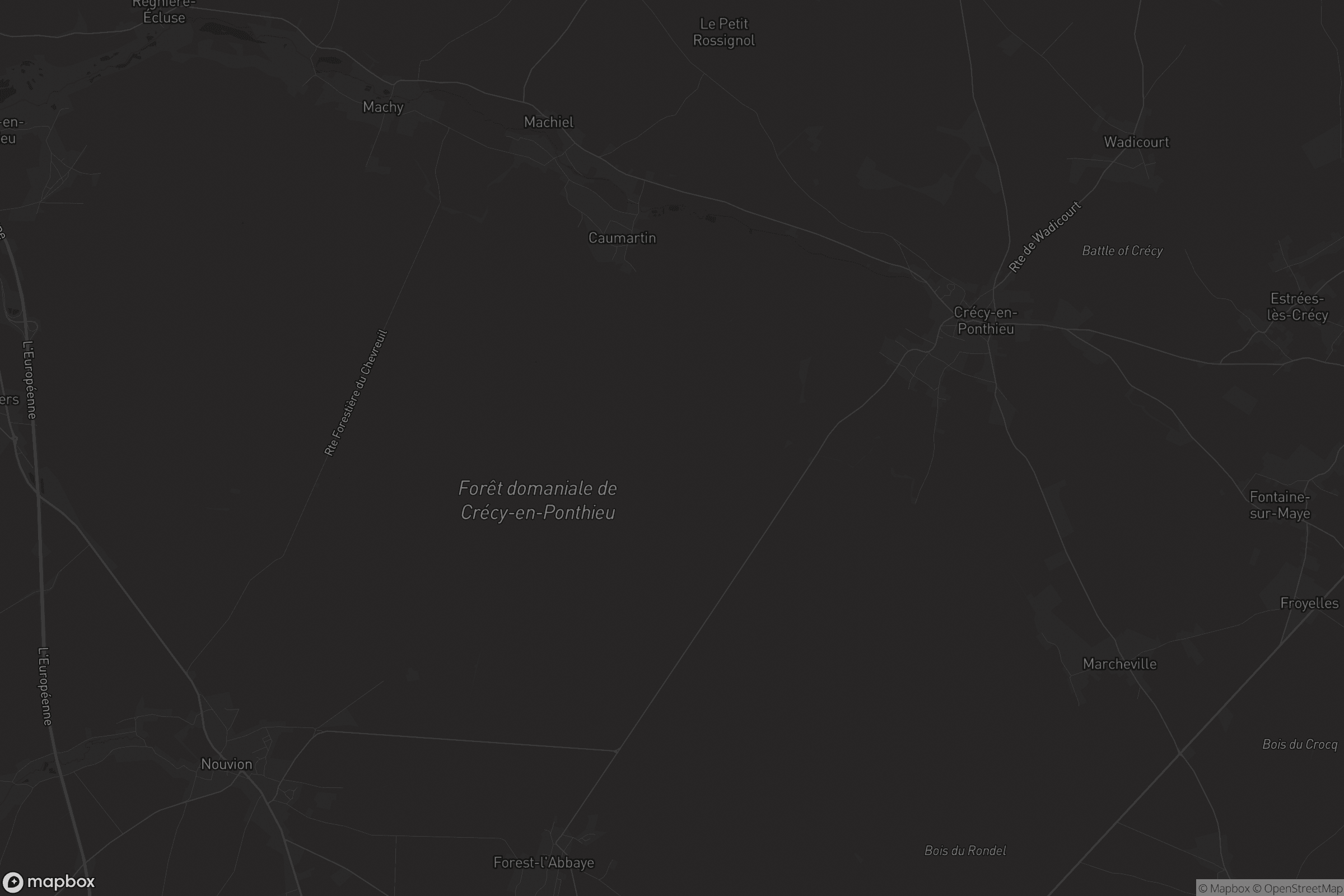 Map of crécy-en-ponthieu