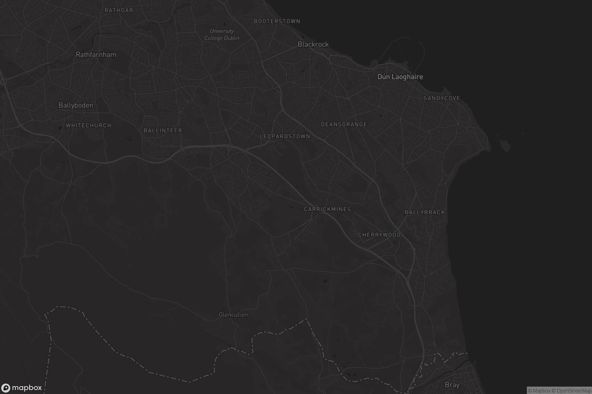 Map of dãºn laoghaire-rathdown