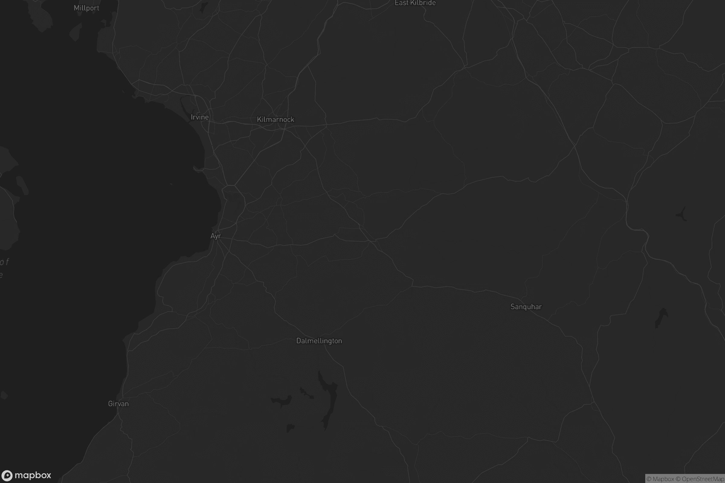 Map of east ayrshire