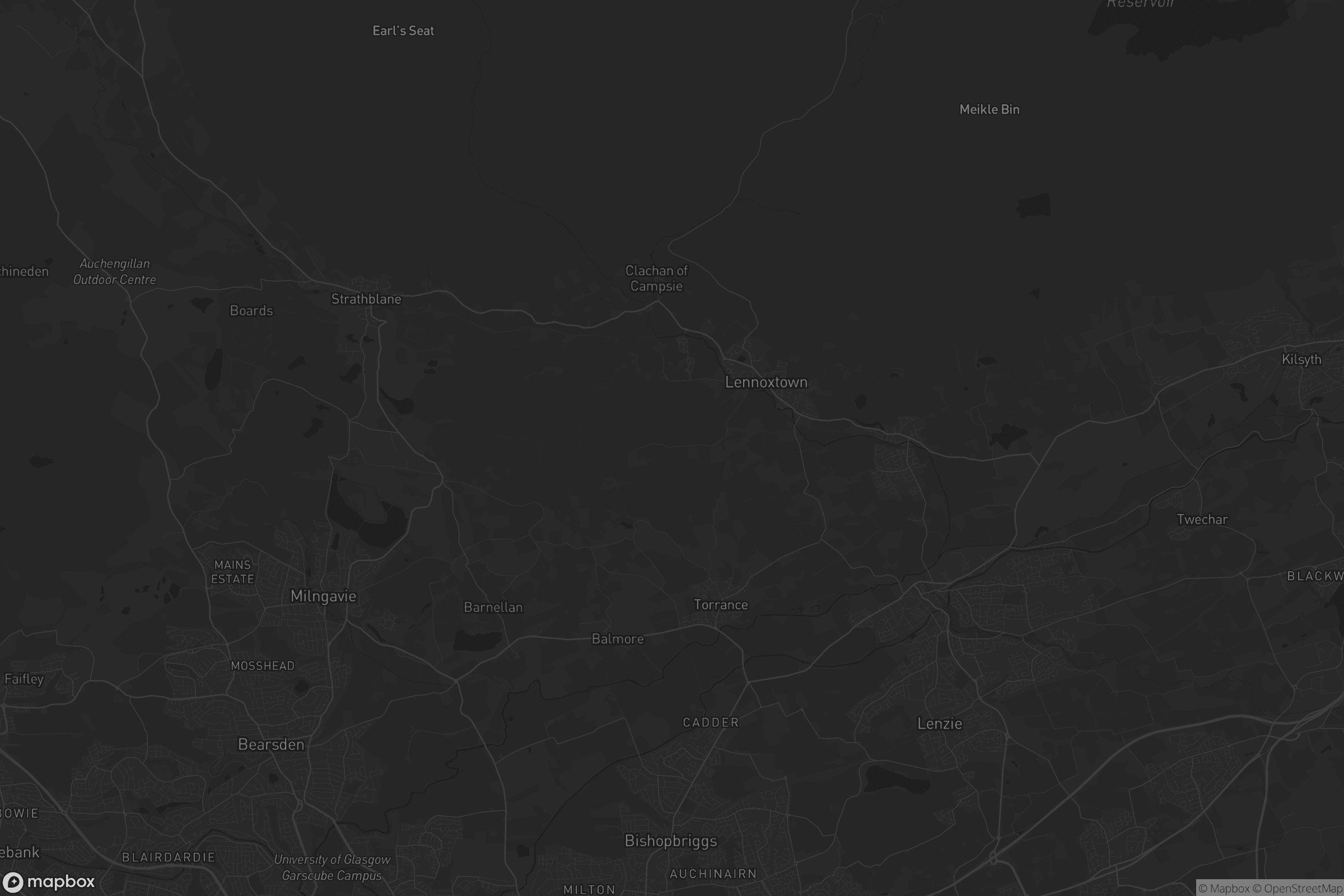 Map of east dunbartonshire