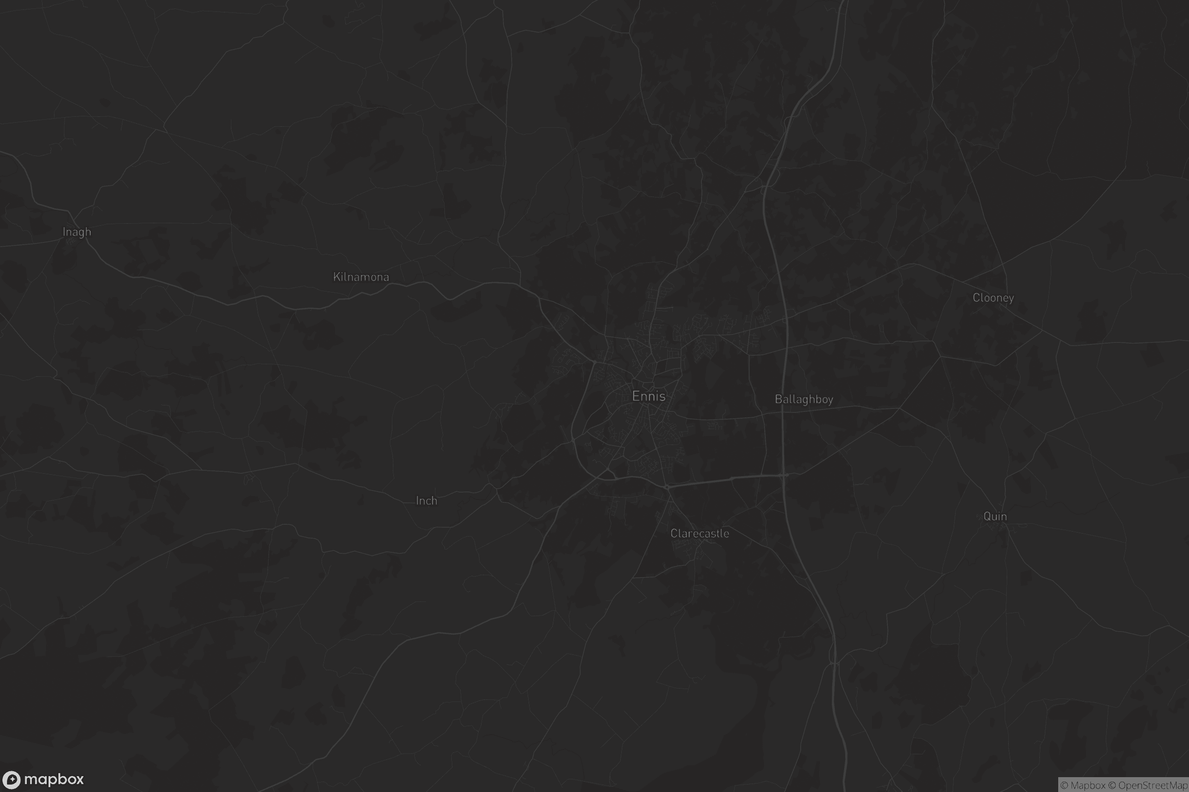 Map of ennis municipal district