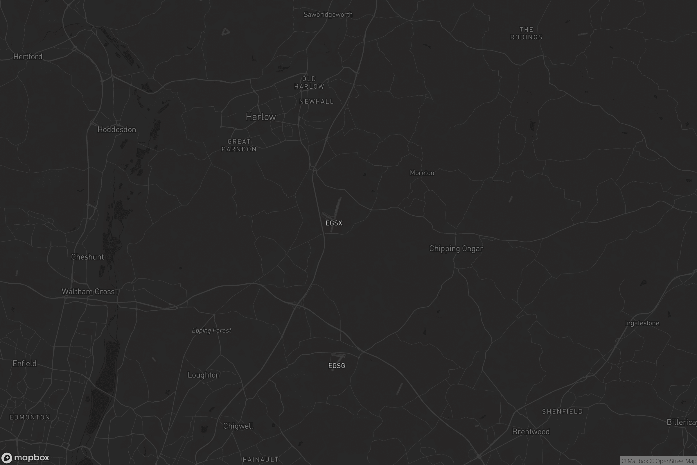 Map of epping forest