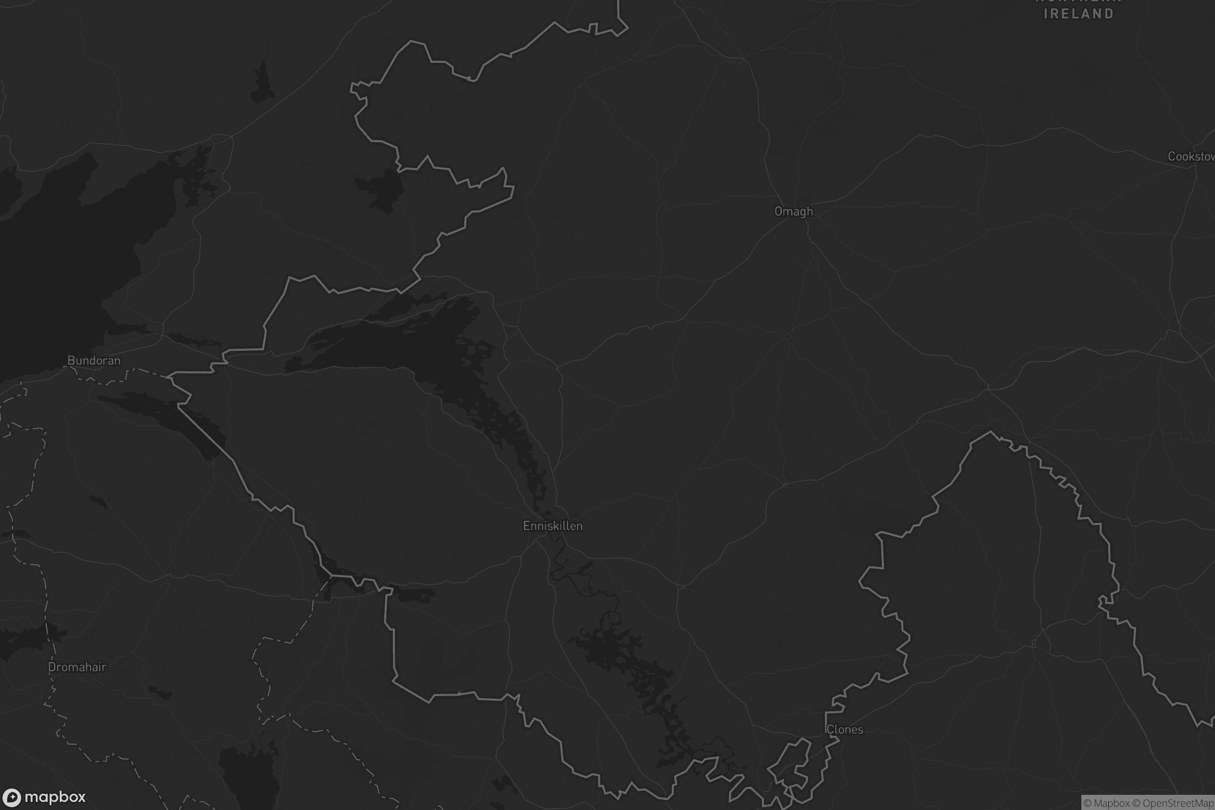 Map of fermanagh and omagh district