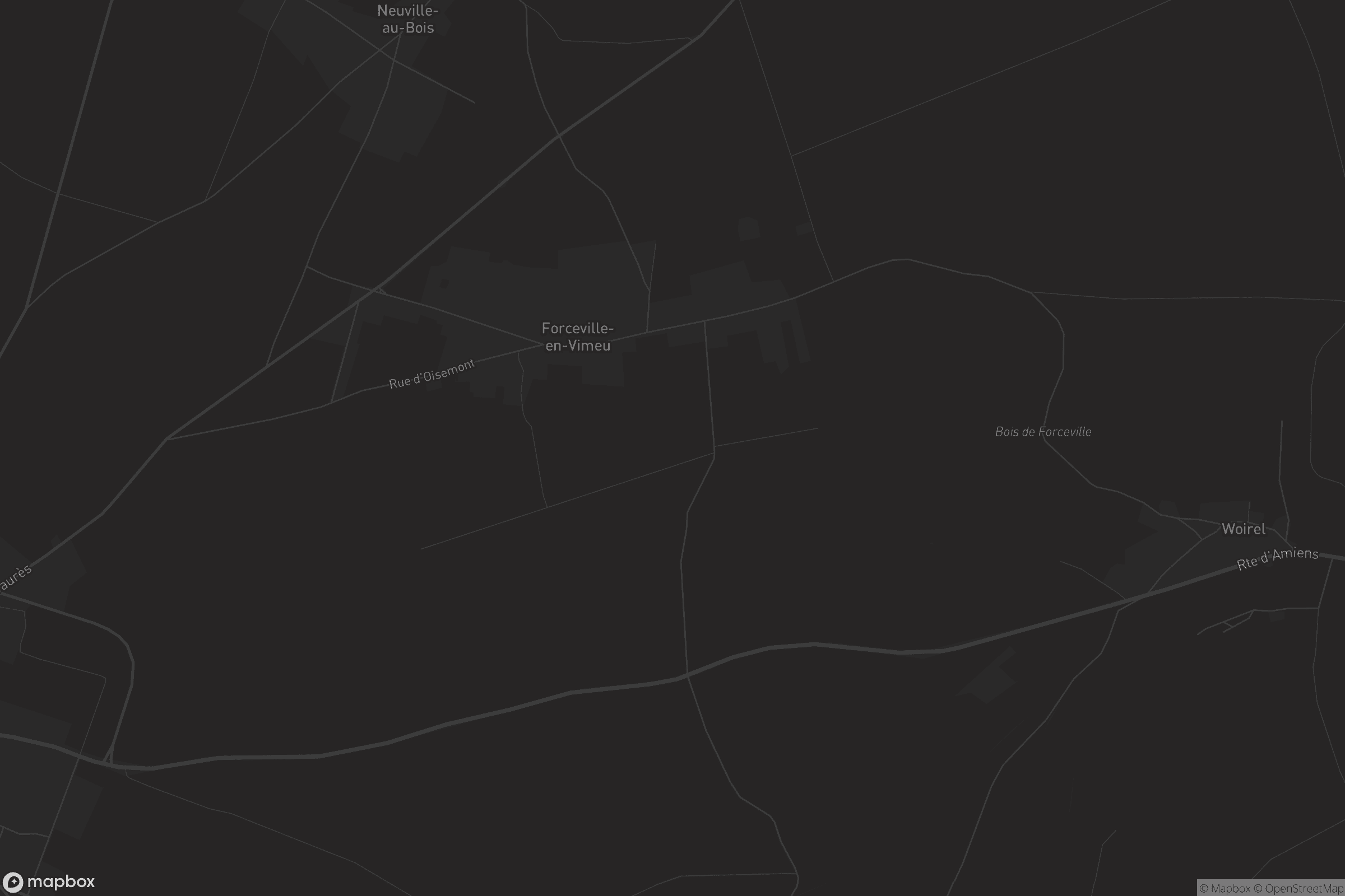 Map of forceville-en-vimeu