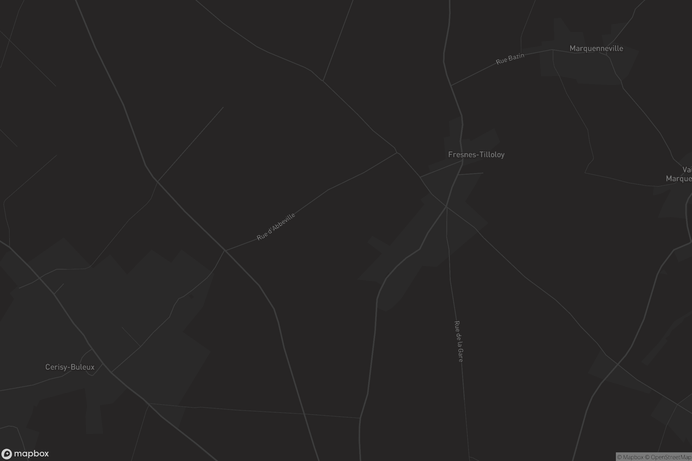 Map of fresnes-tilloloy