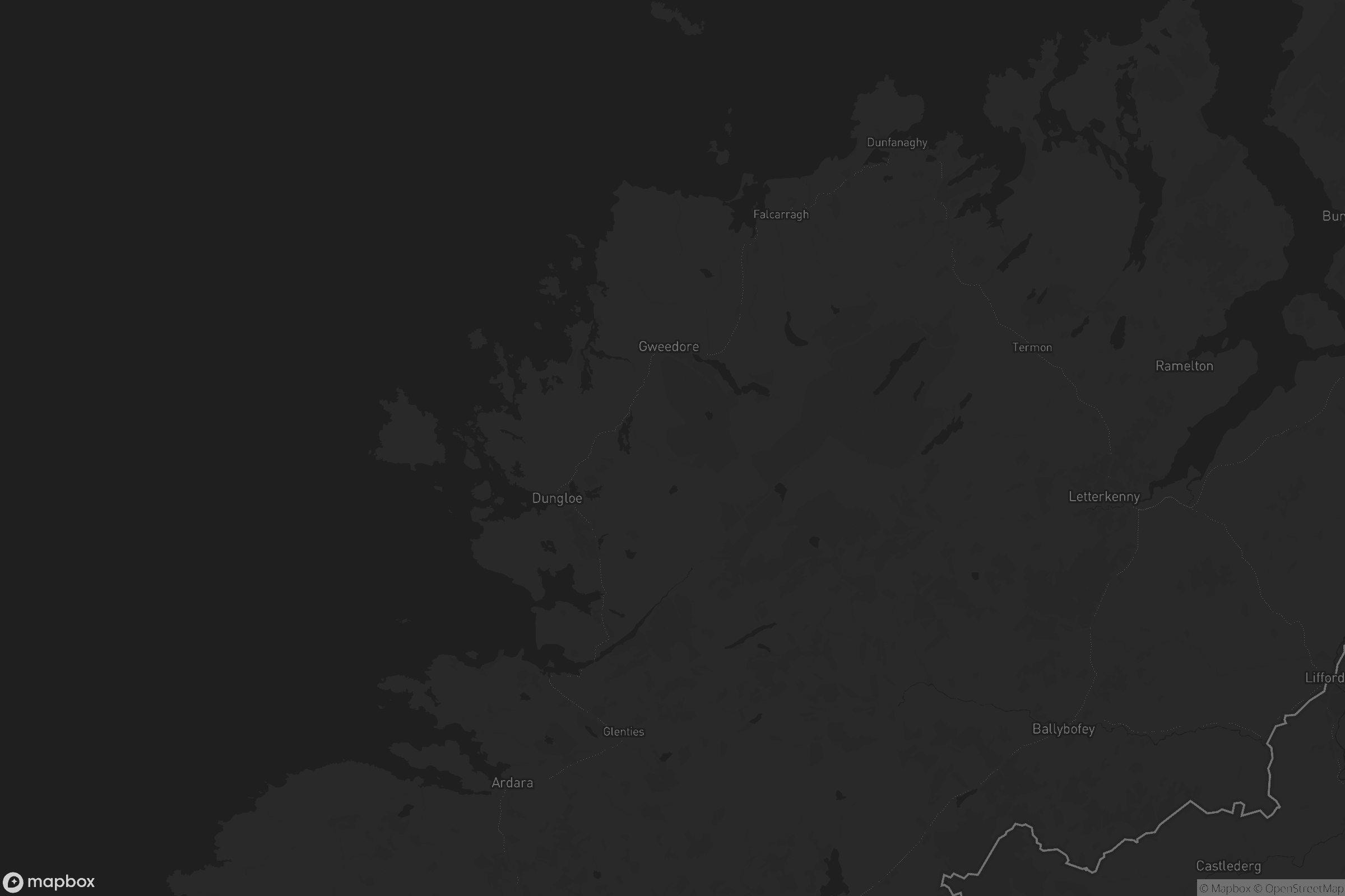 Map of glenties municipal district