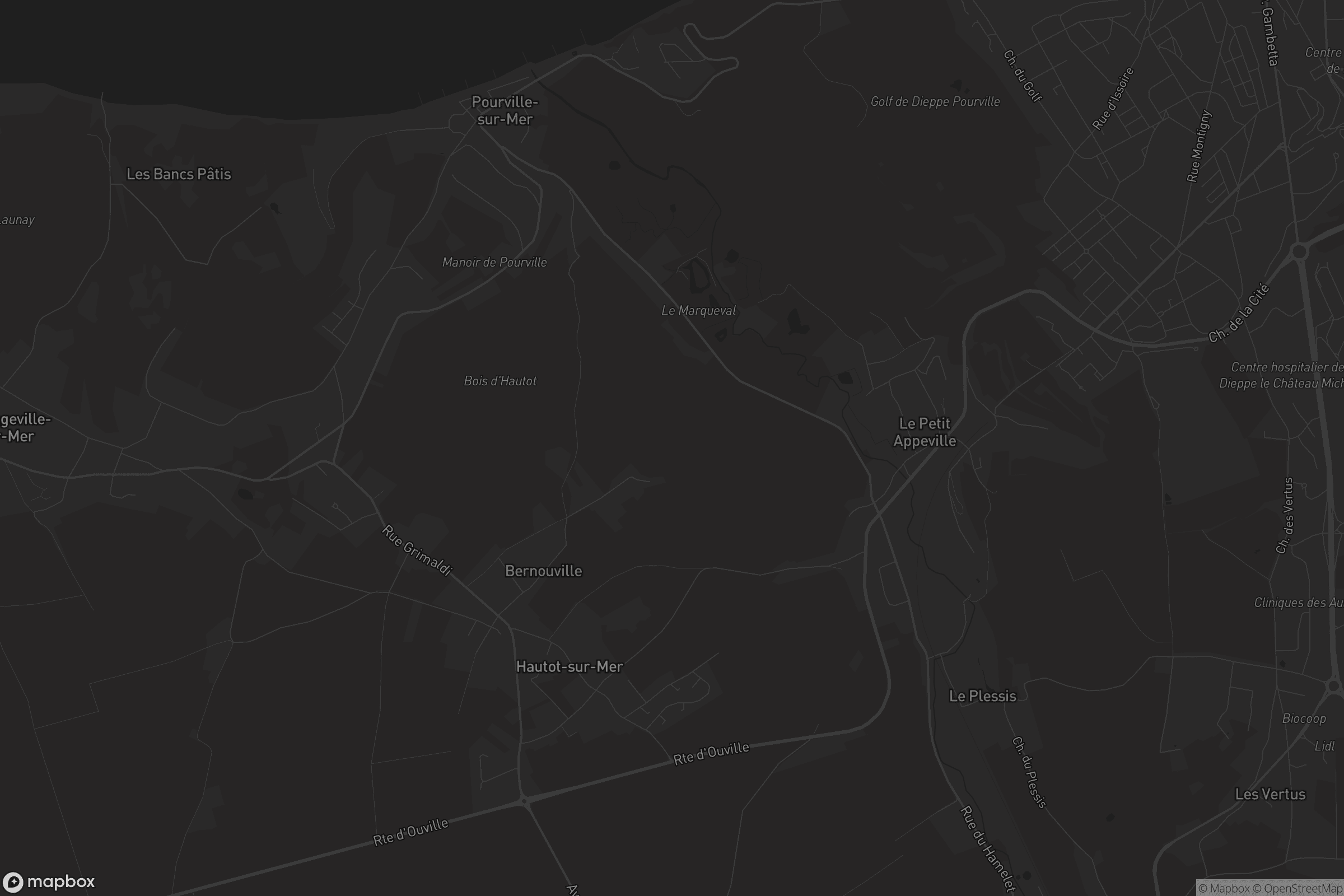 Map of hautot-sur-mer