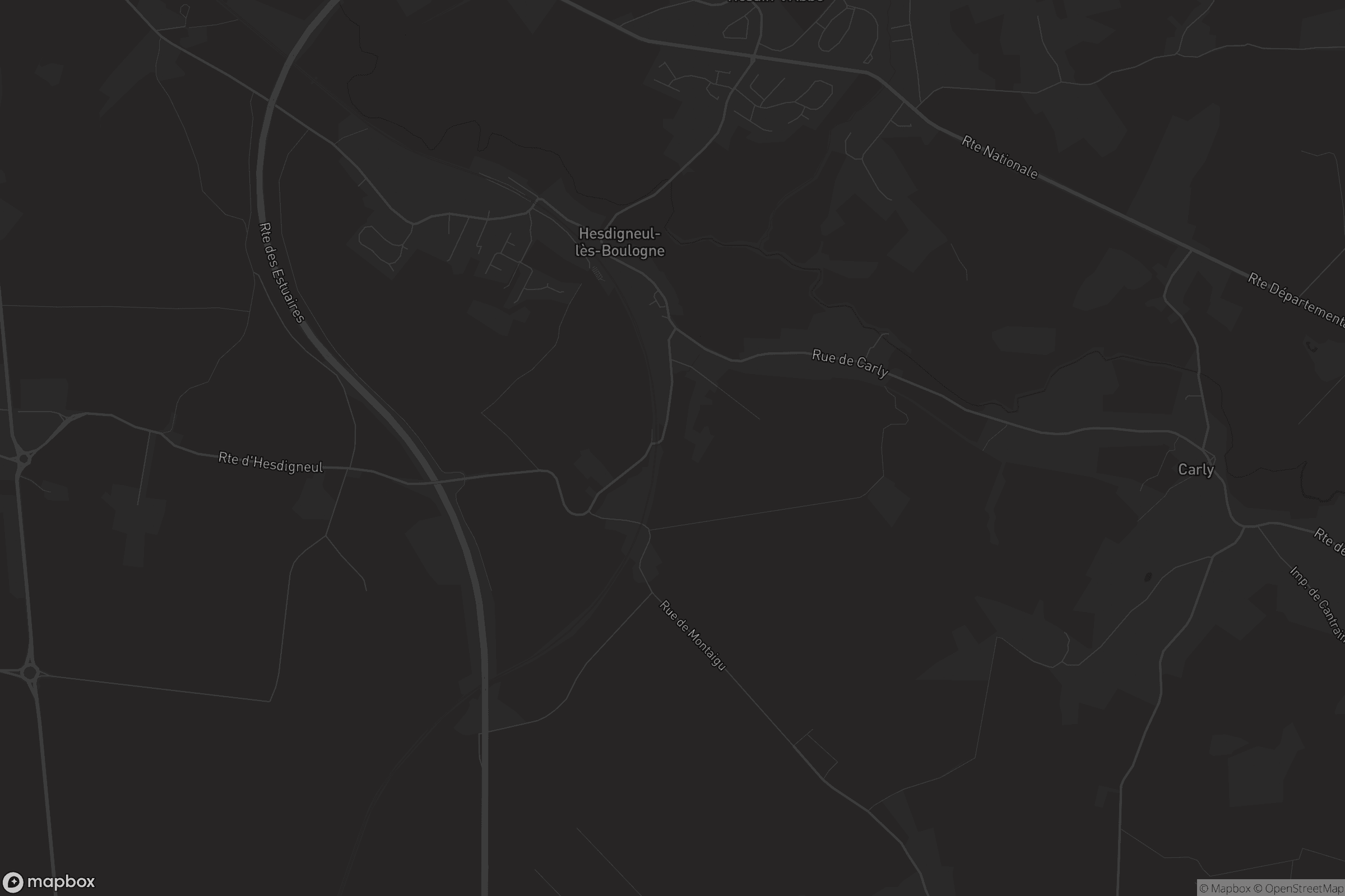 Map of hesdigneul-lès-boulogne