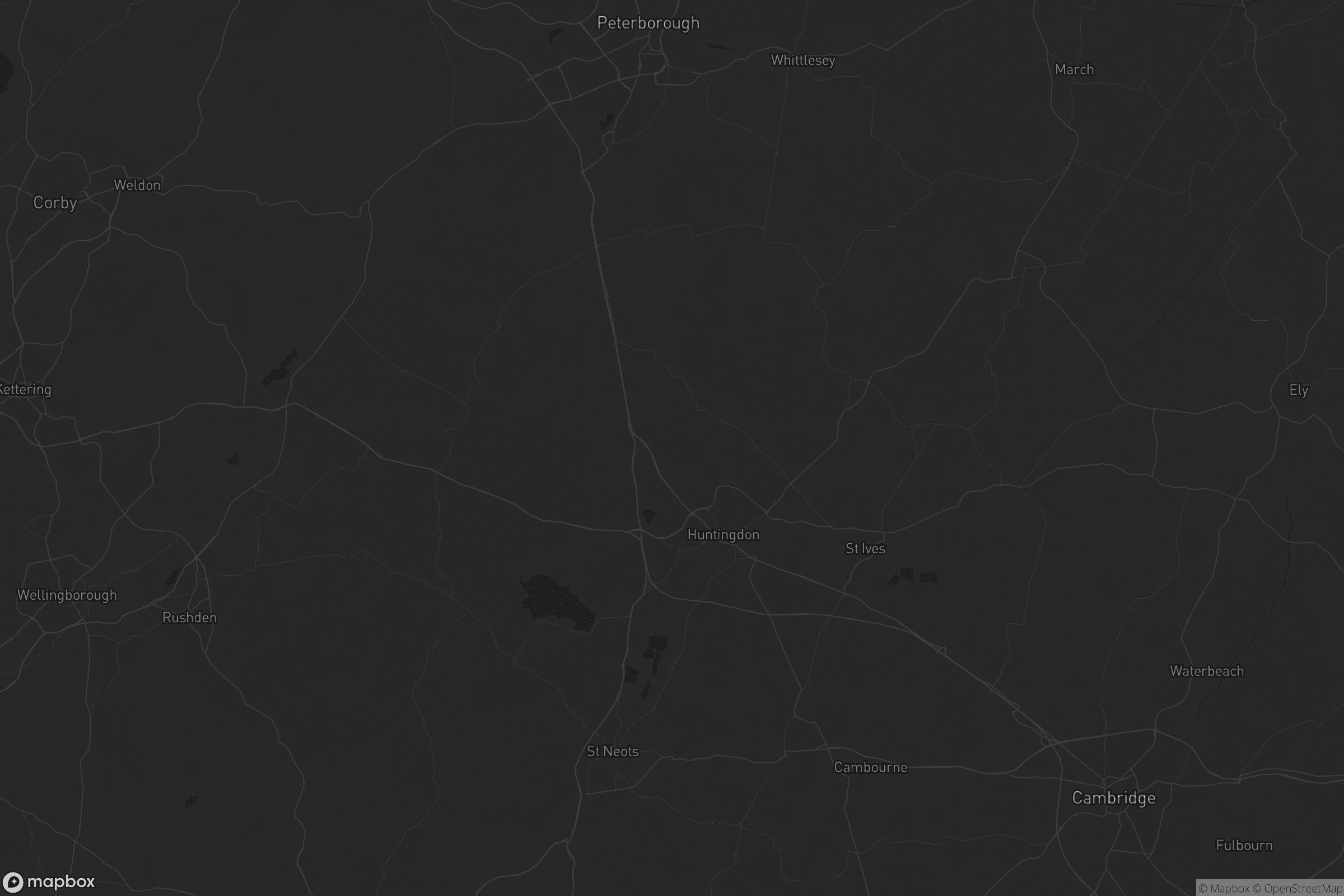 Map of huntingdonshire