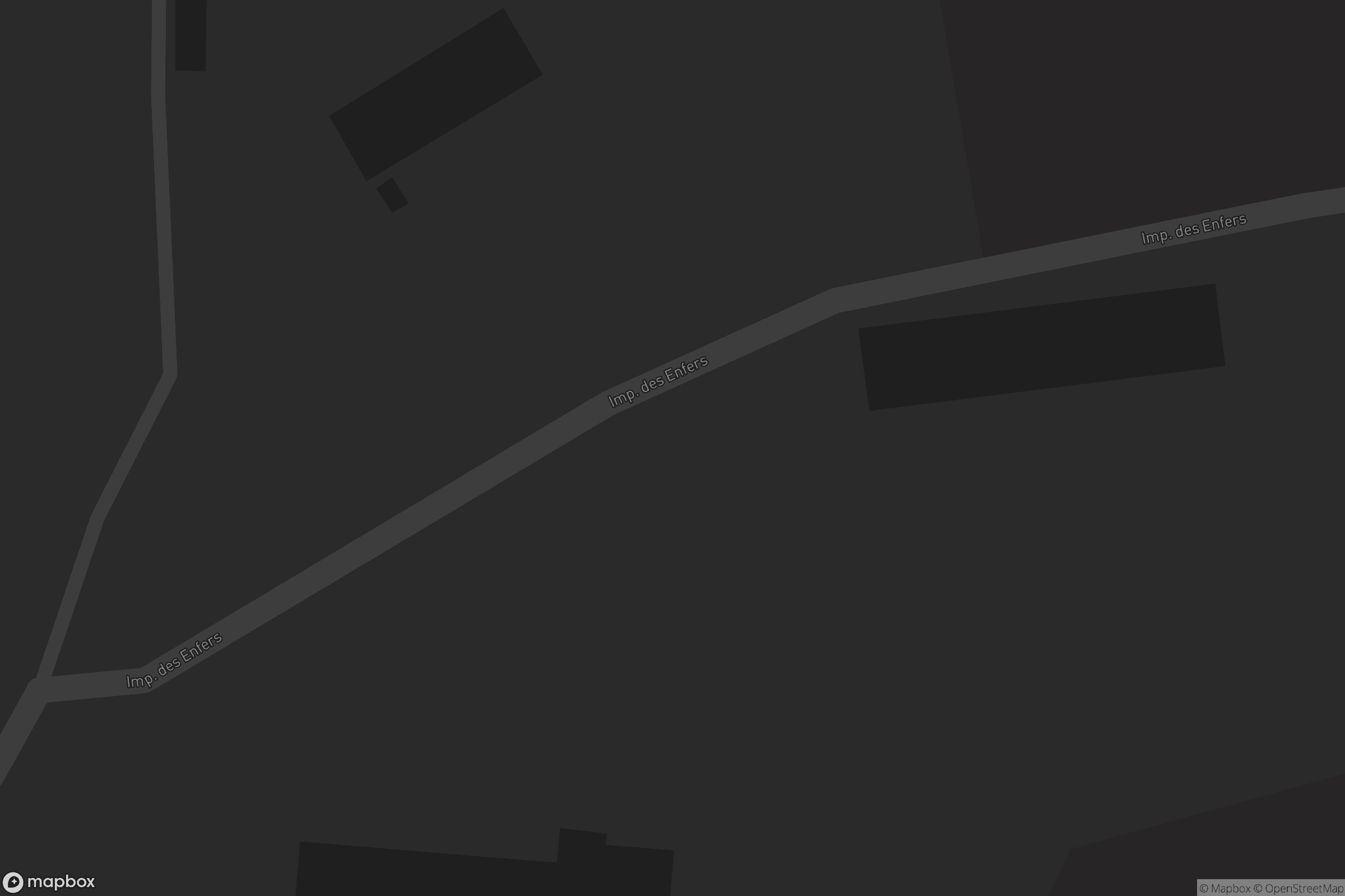 Map of impasse des enfers