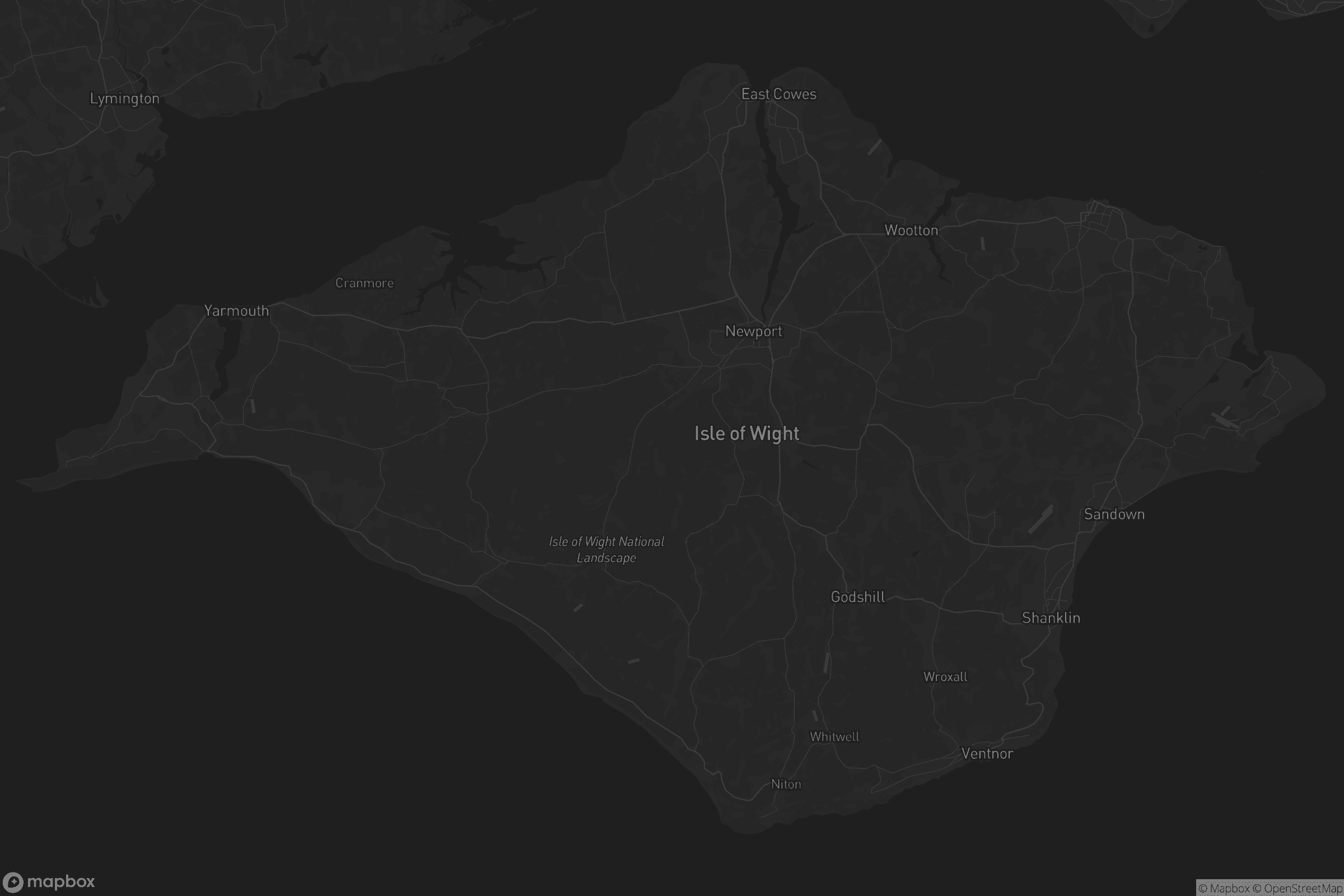 Map of isle of wight