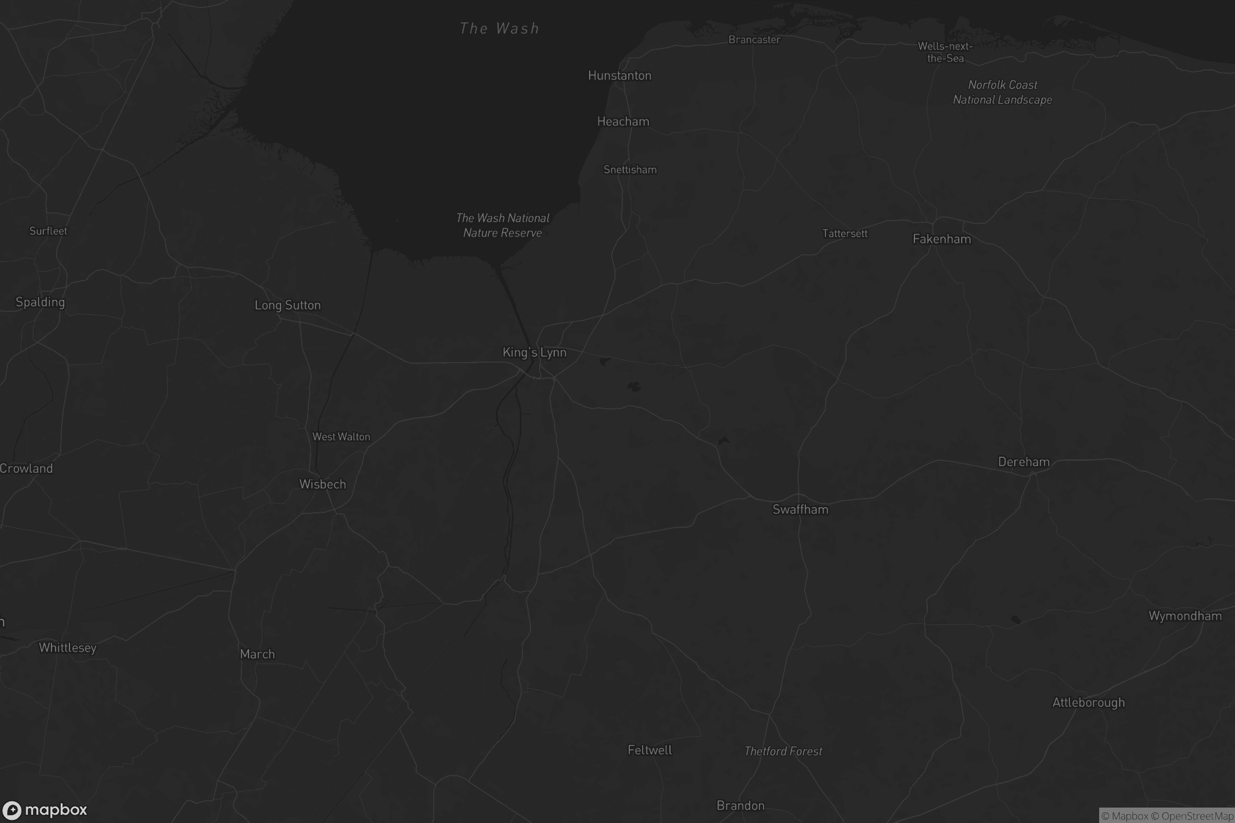 Map of king's lynn and west norfolk