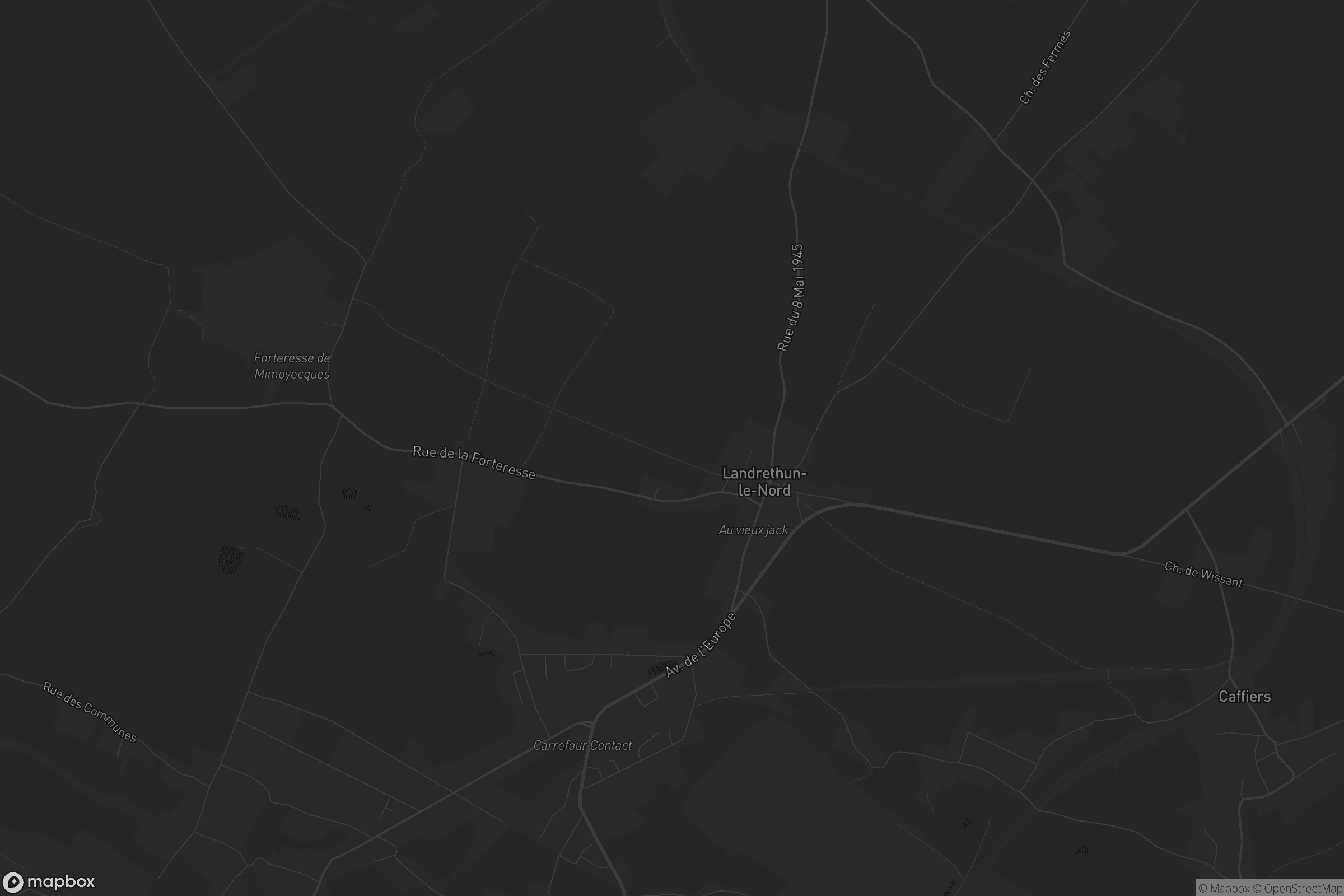 Map of landrethun-le-nord