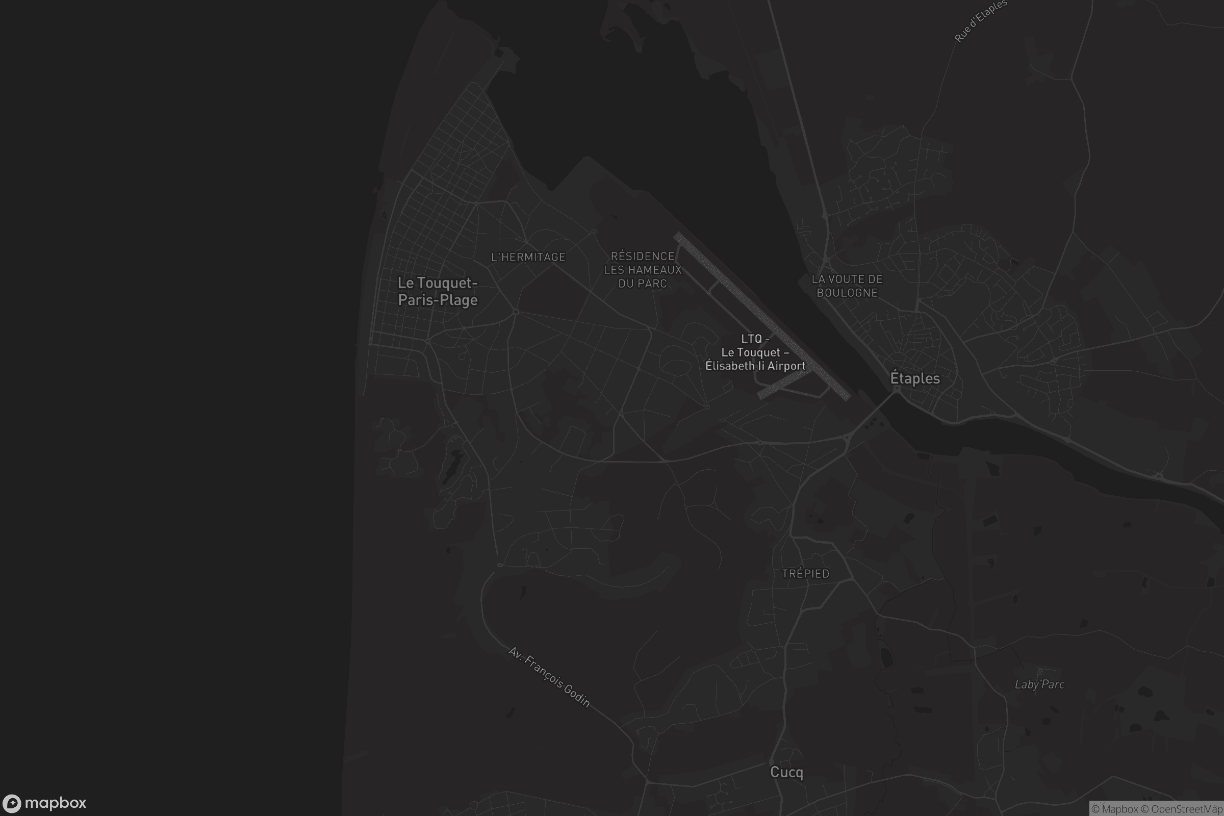 Map of le touquet-paris-plage