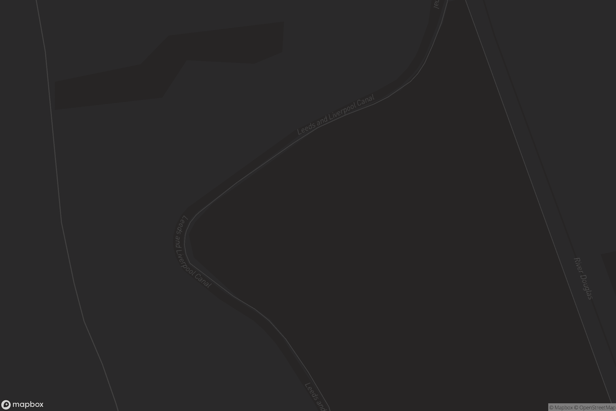 Map of leeds and liverpool canal (rufford branch)