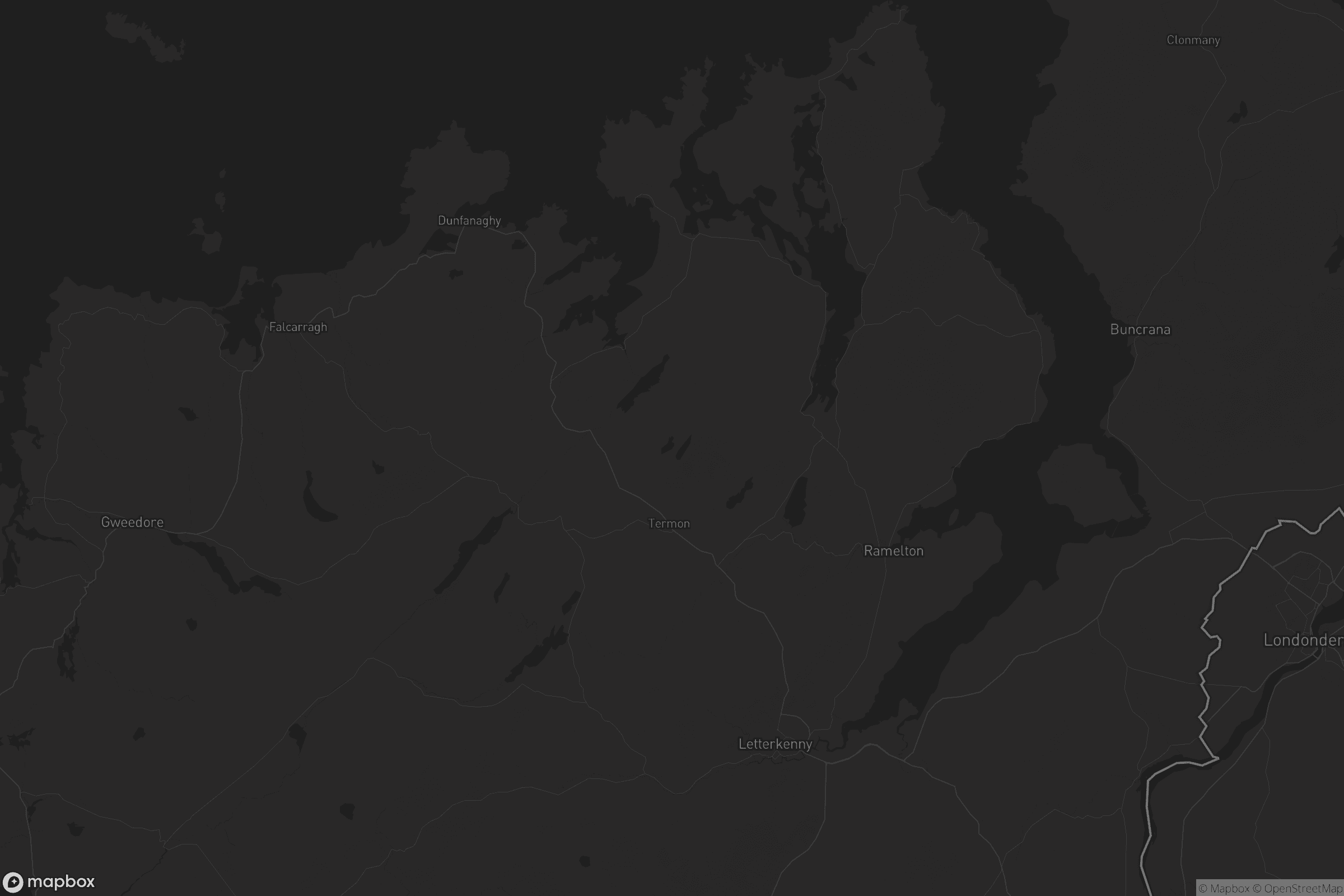 Map of letterkenny municipal district
