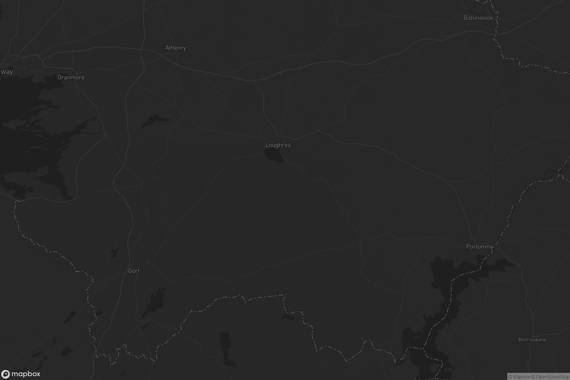 Map of loughrea municipal district