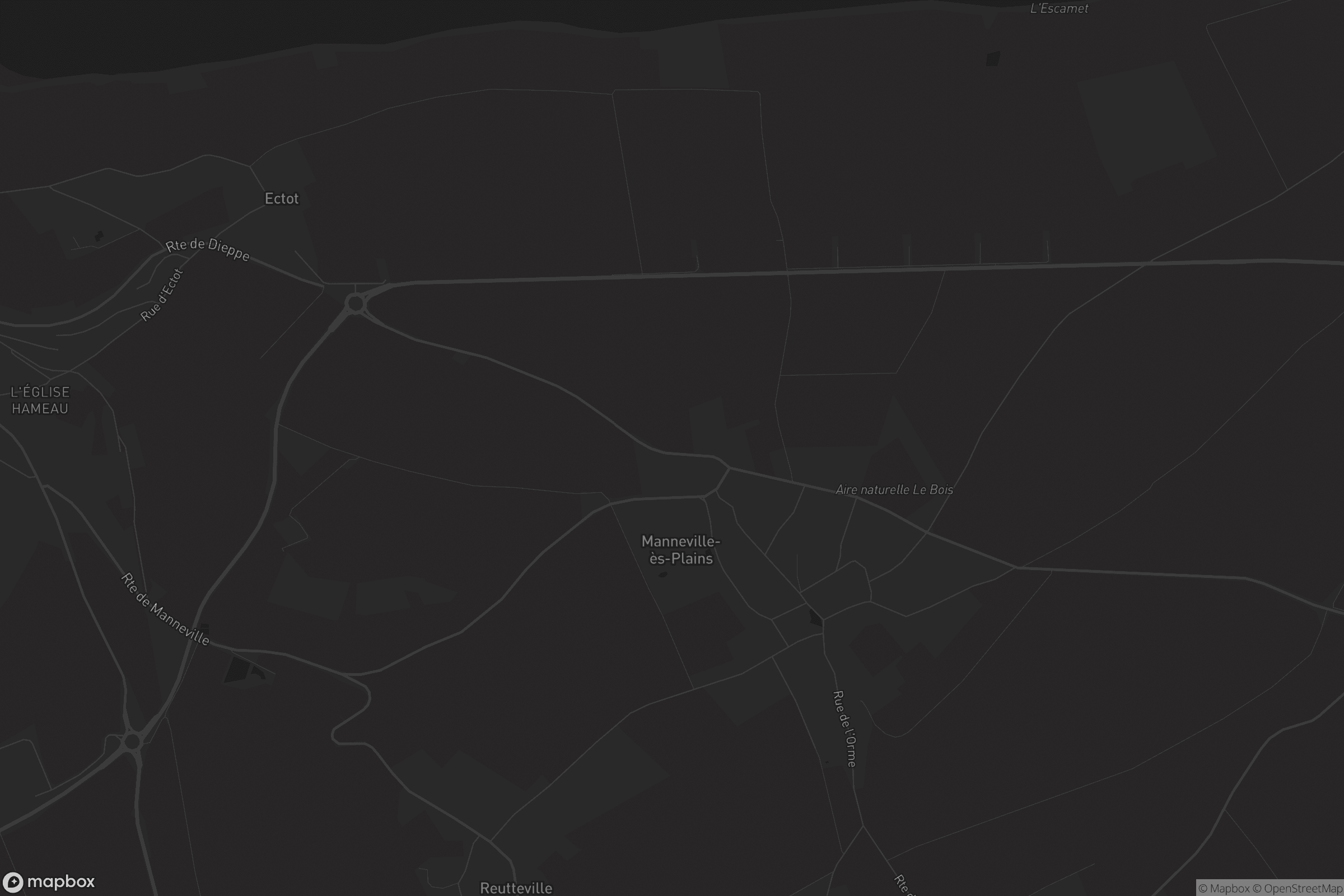 Map of manneville-ès-plains