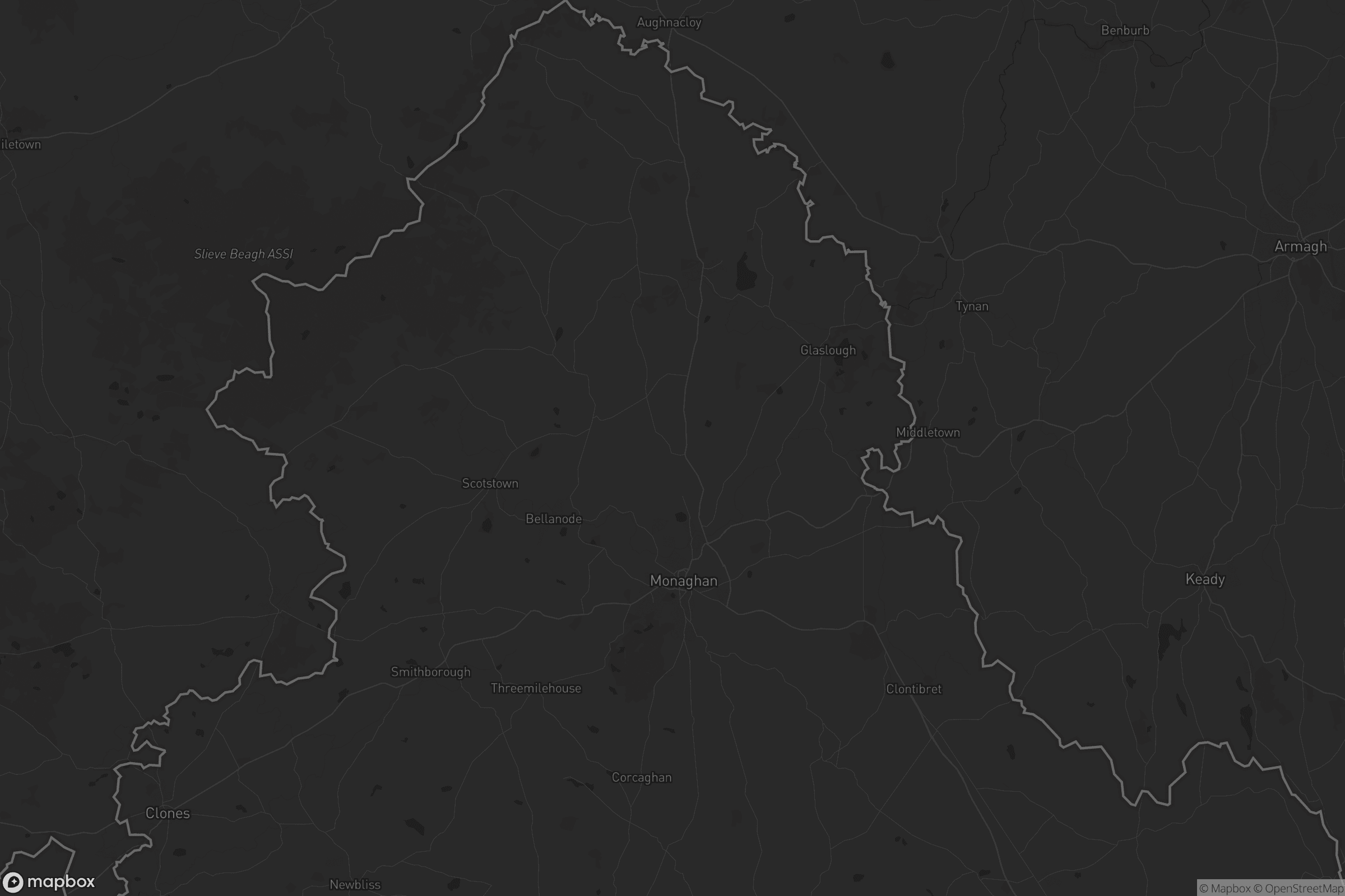 Map of monaghan municipal district