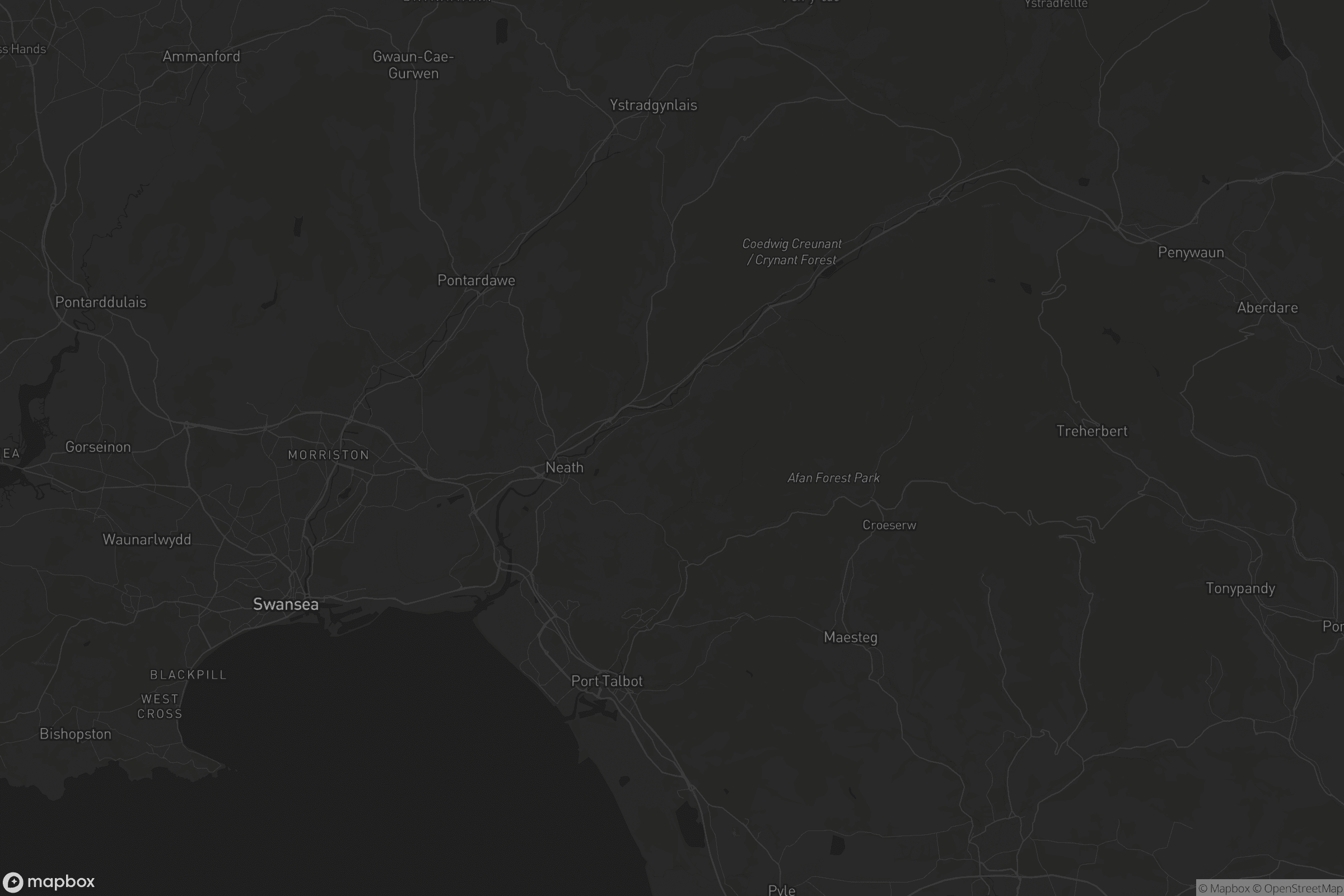 Map of neath port talbot