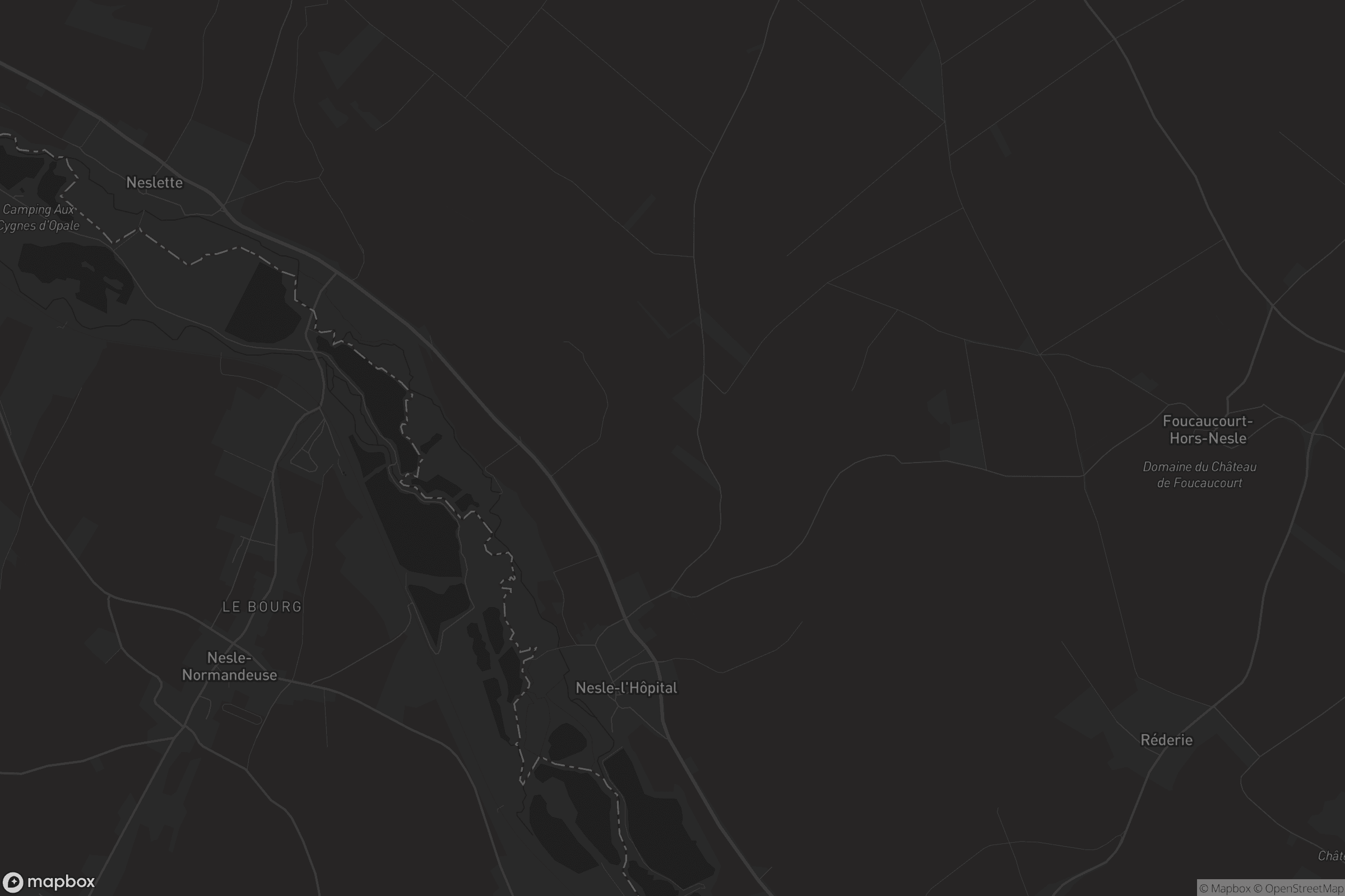 Map of nesle-l'hôpital