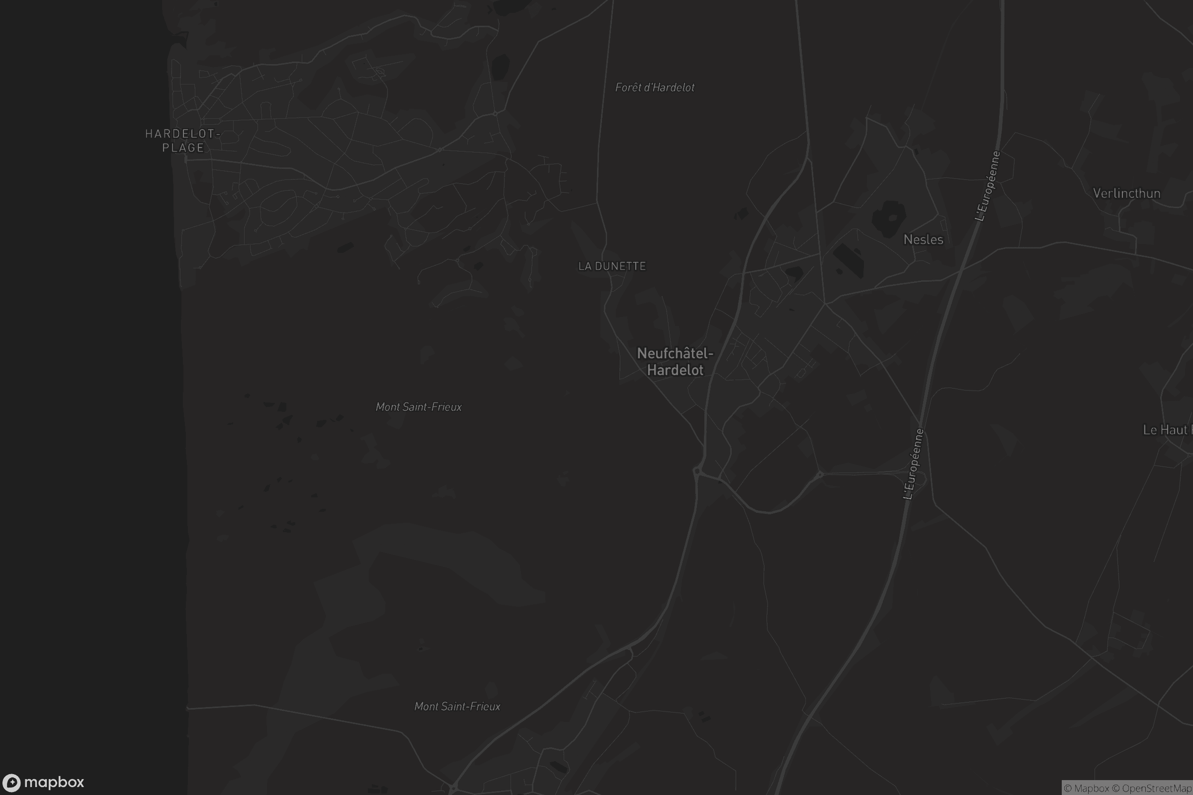 Map of neufchâtel-hardelot