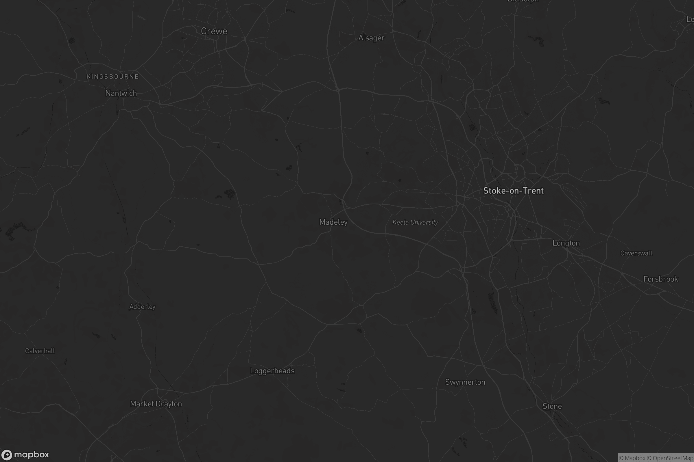 Map of newcastle-under-lyme