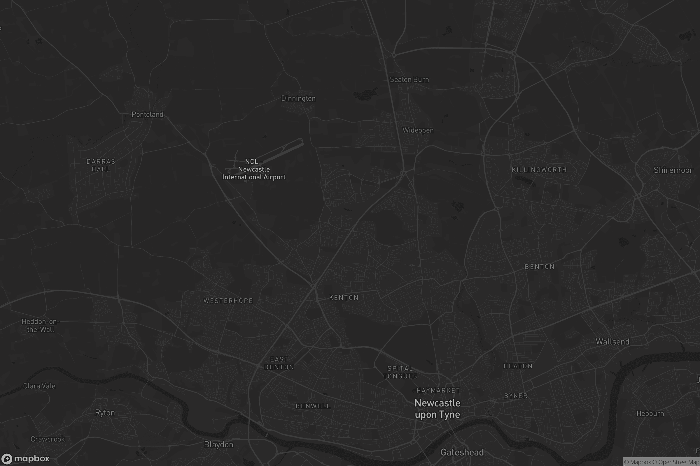 Map of newcastle upon tyne