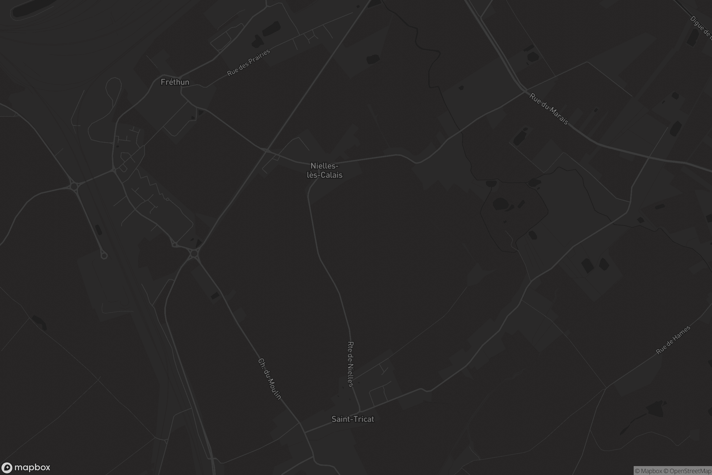 Map of nielles-lès-calais