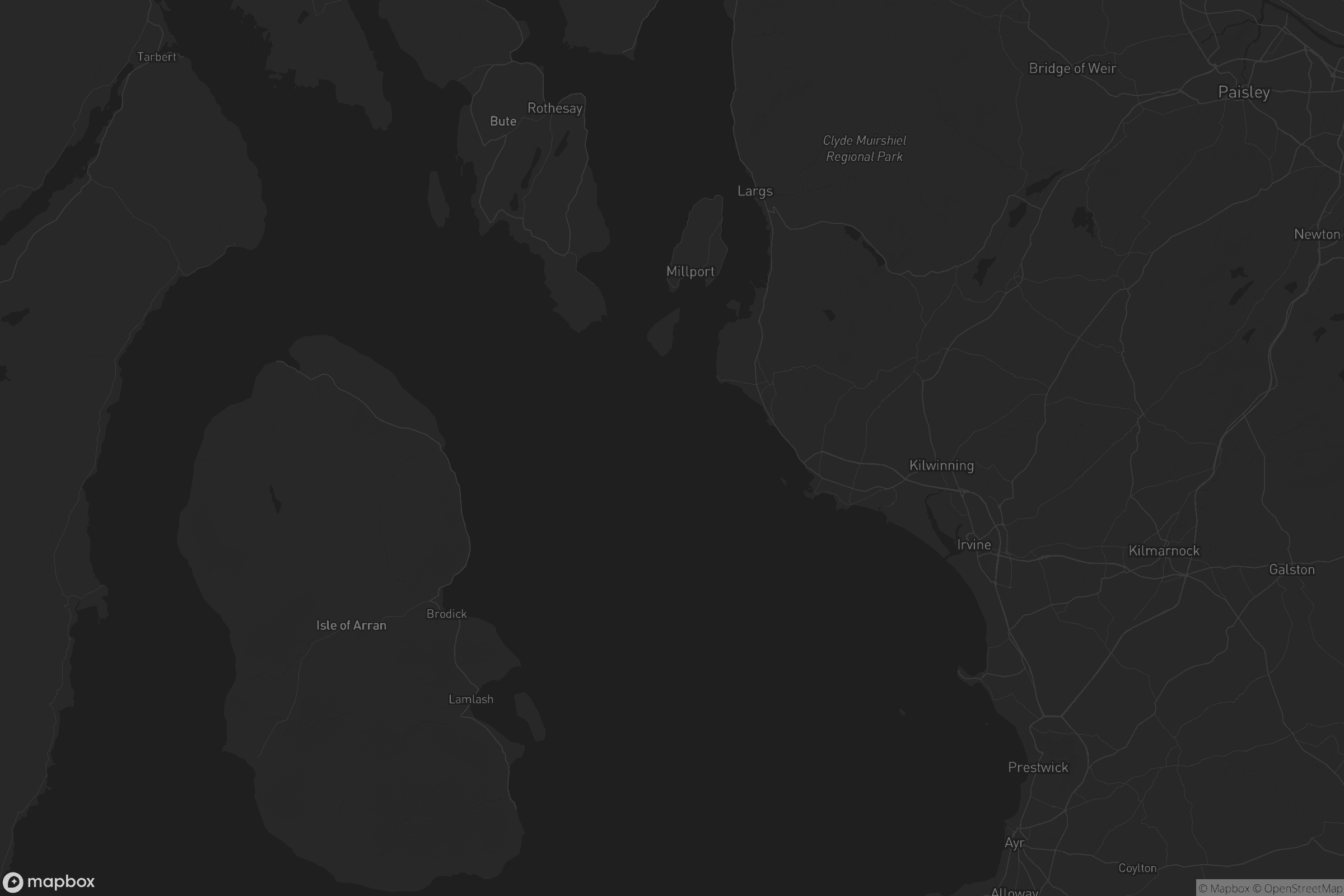 Map of north ayrshire