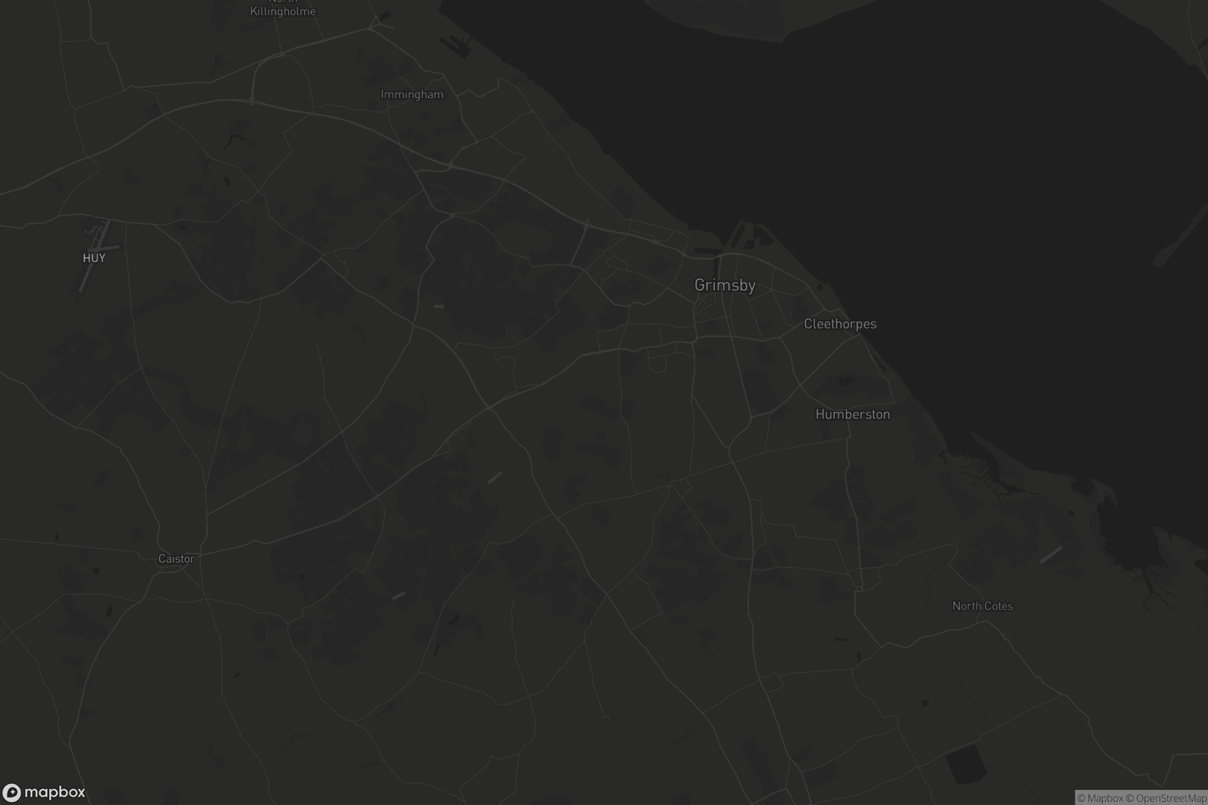 Map of north east lincolnshire